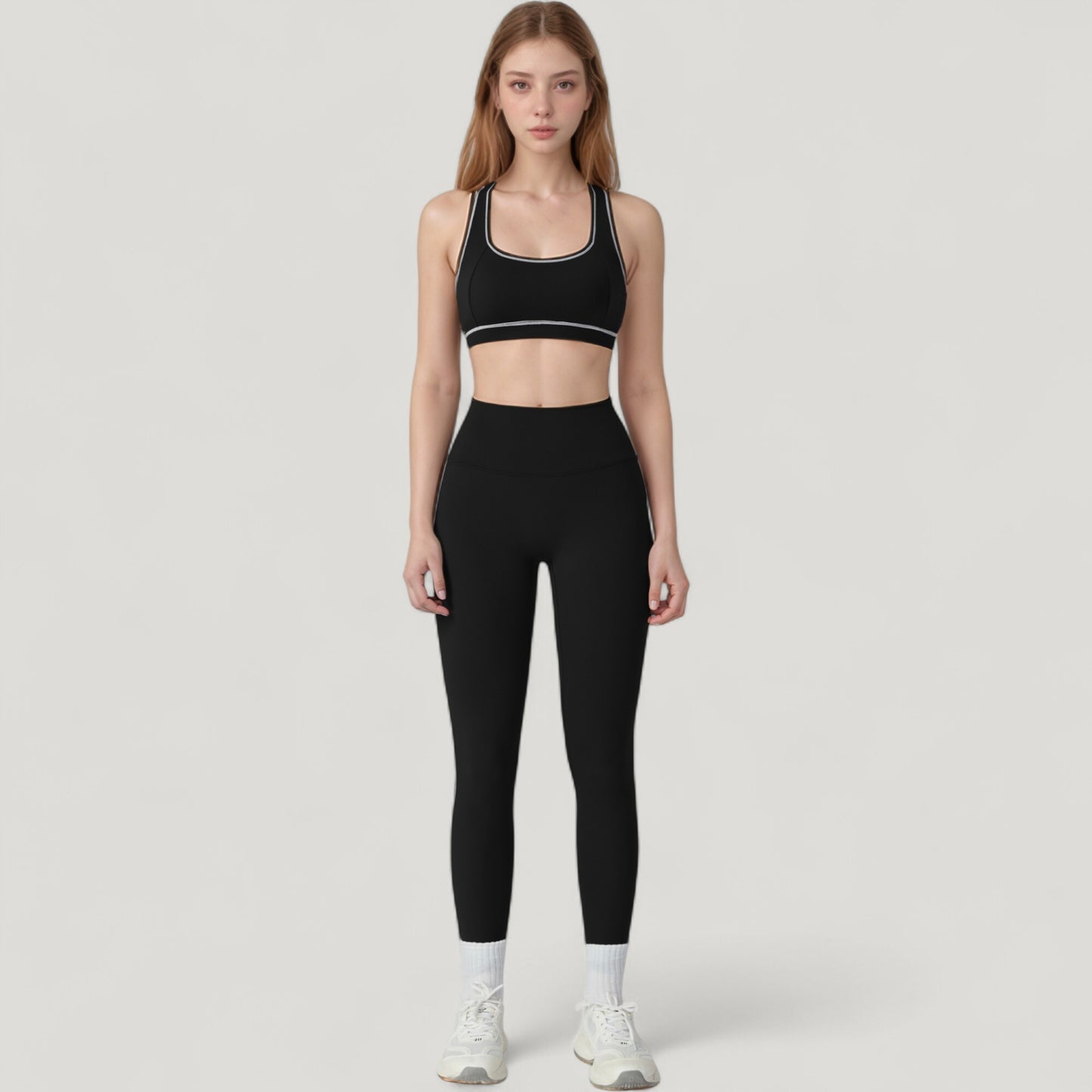 Anna-Kaci Active Women's High Waist Contoured Seam Activewear Leggings with Stretch Fit and Full Length