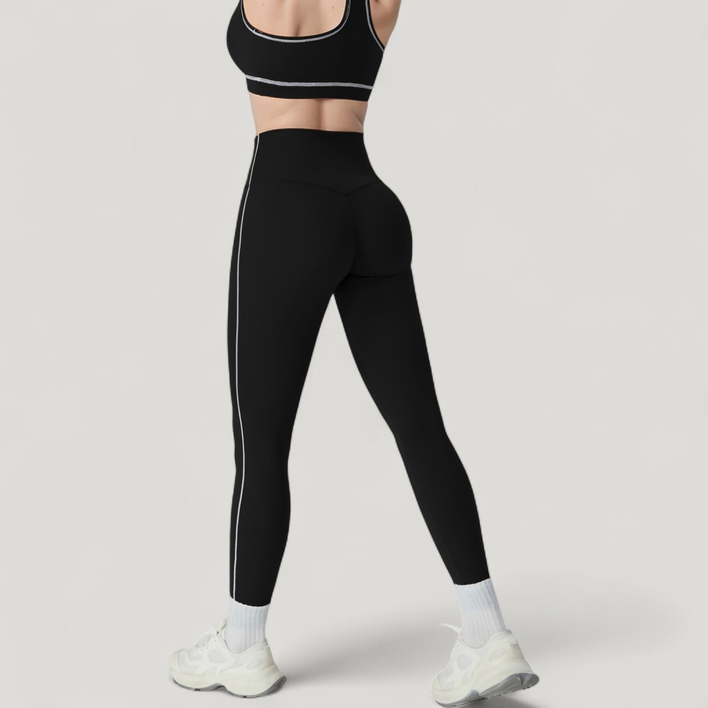 Anna-Kaci Active Women's High Waist Contoured Seam Activewear Leggings with Stretch Fit and Full Length