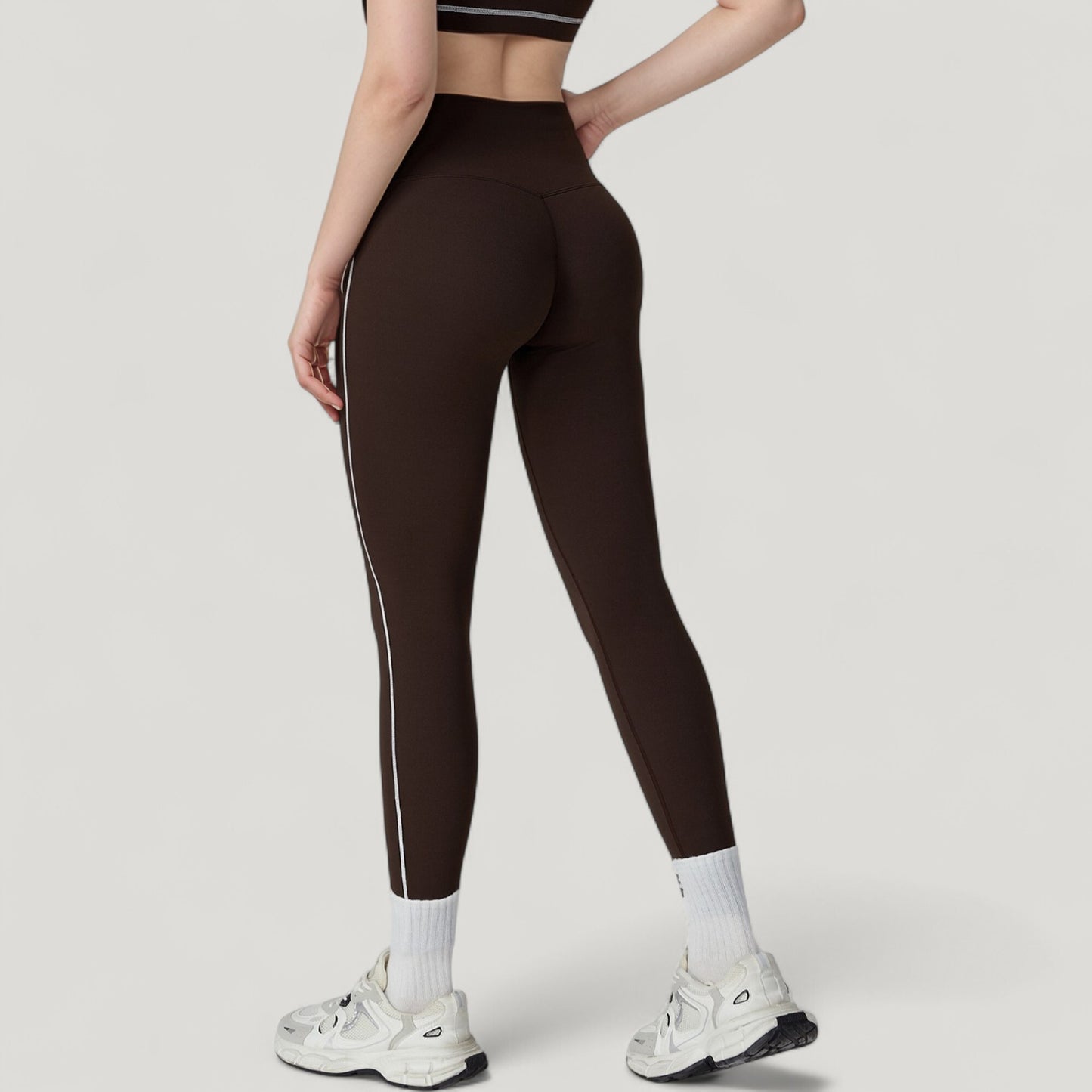 Anna-Kaci Active Women's High Waist Contoured Seam Activewear Leggings with Stretch Fit and Full Length
