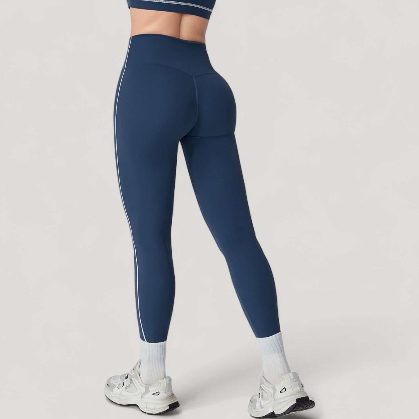 Anna-Kaci Active Women's High Waist Contoured Seam Activewear Leggings with Stretch Fit and Full Length