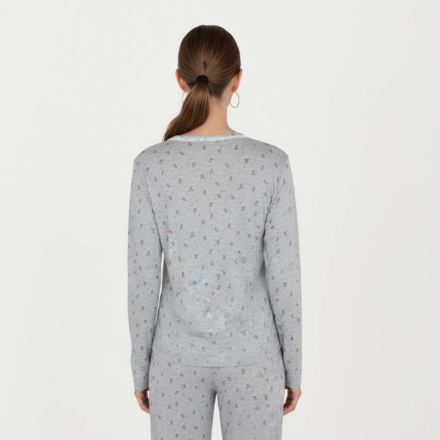 Anna-Kaci Lounge Women's 3-Piece Set Long Sleeve Padded Button Top, Camisole, and Relaxed Fit Pants Pajama Set with Soft Knit Fabric