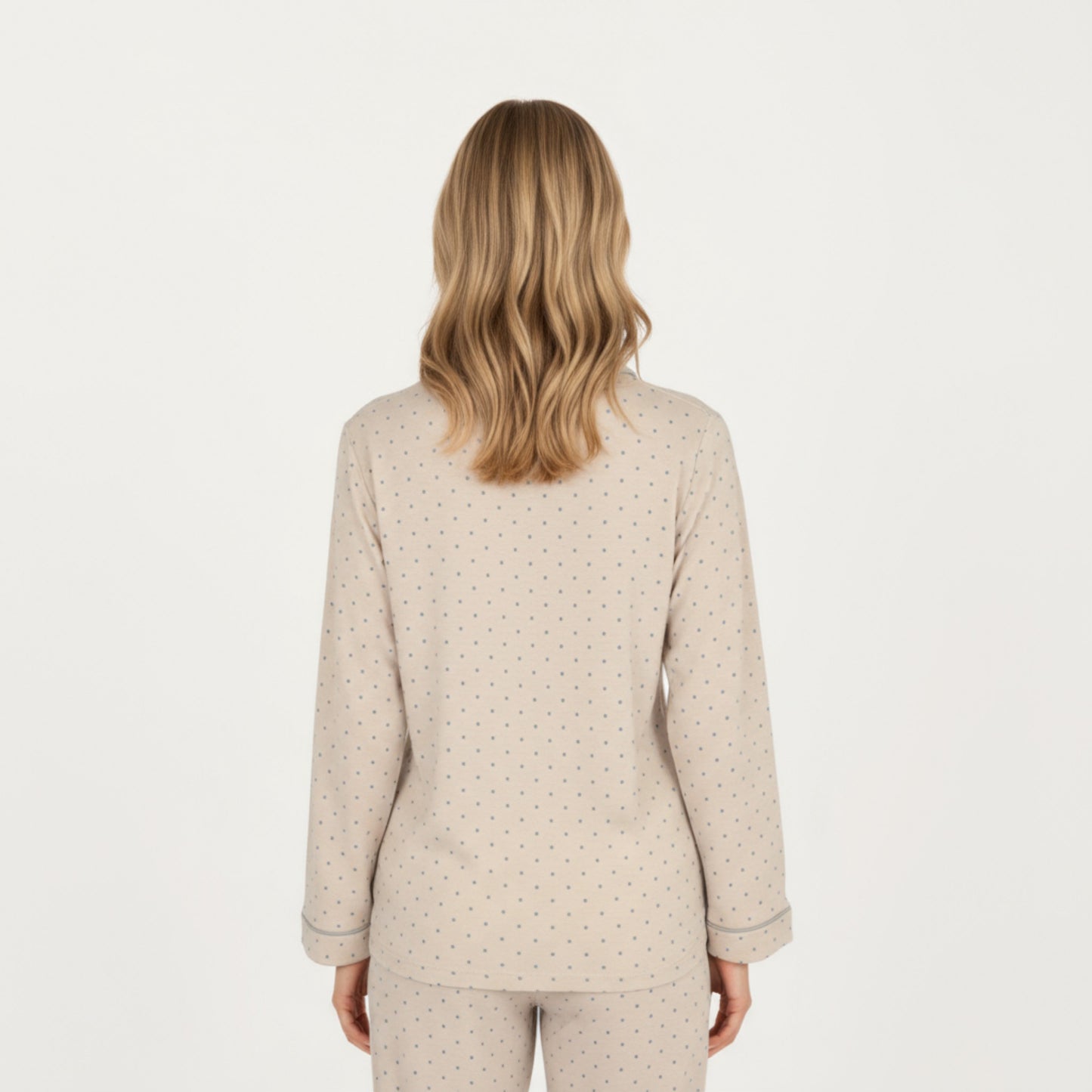 Anna-Kaci Lounge Women's 2-Piece Set Button Front Pajama Top with Contrast Piping and Relaxed Fit Pants