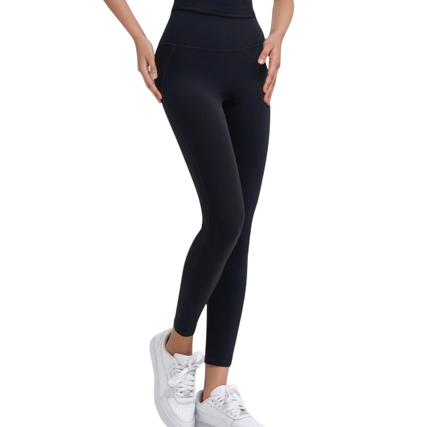 Anna-Kaci Active Women's High Waist Full Length Active Leggings with Wide Waistband and Seamless Design