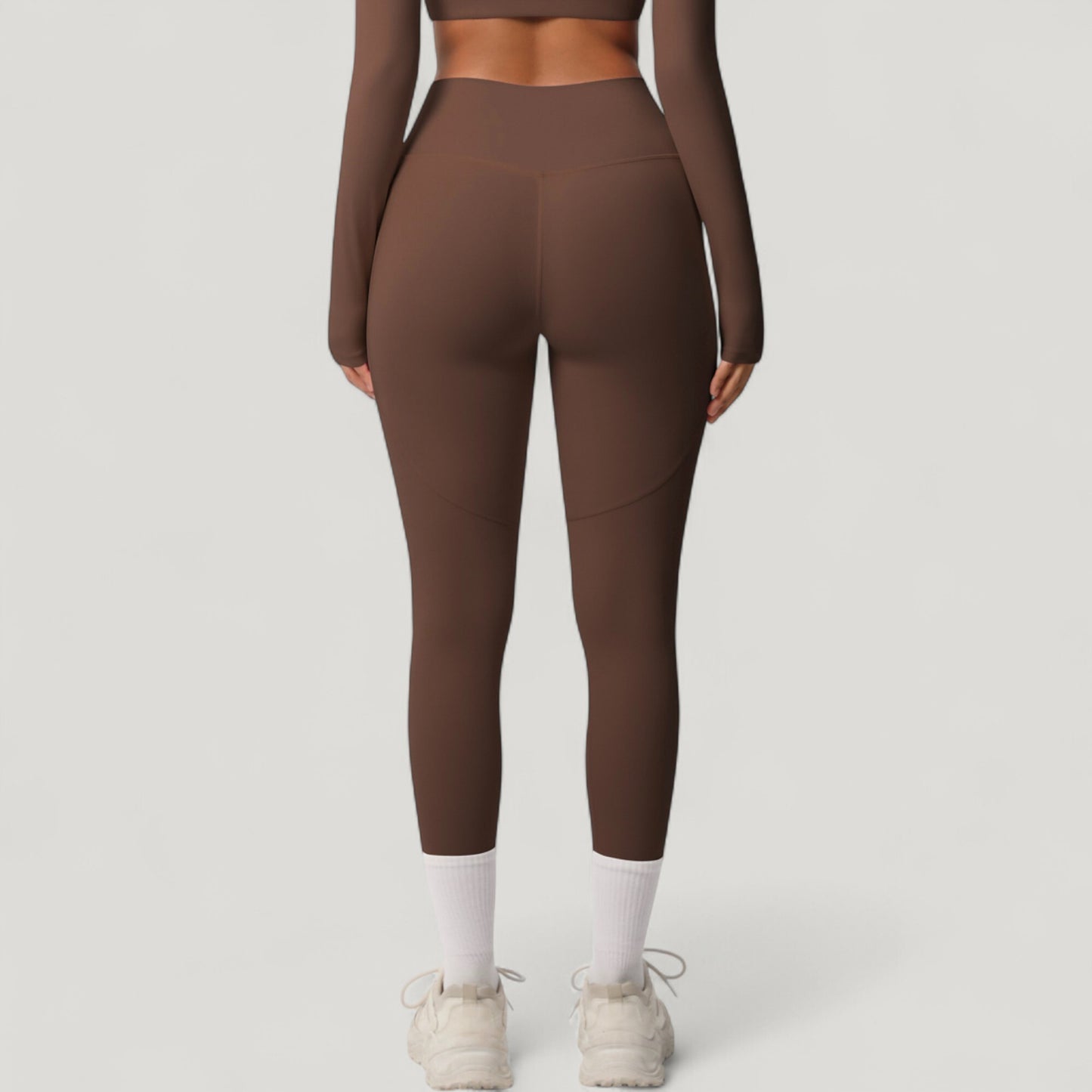 Anna-Kaci Active Women's High Waist Full Length Leggings with Side Pockets and Wide Waistband