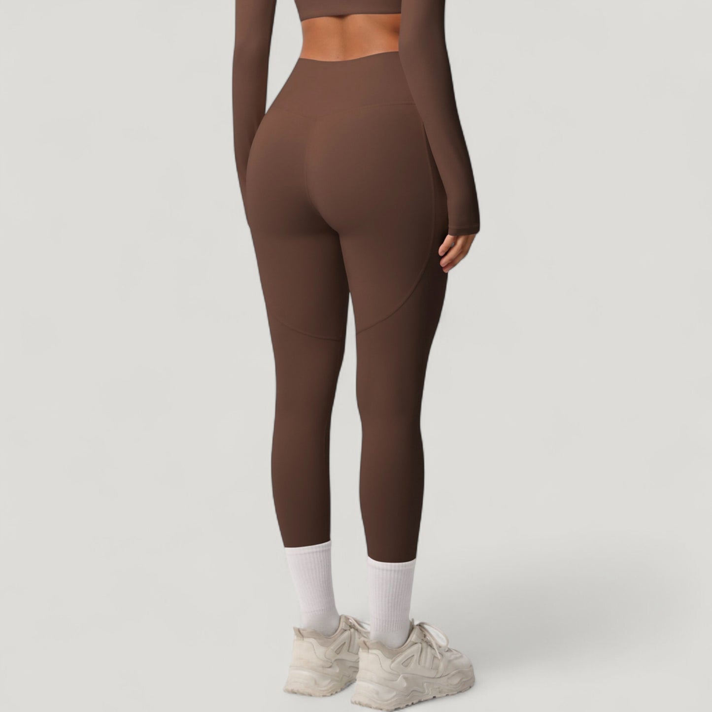 Anna-Kaci Active Women's High Waist Full Length Leggings with Side Pockets and Wide Waistband
