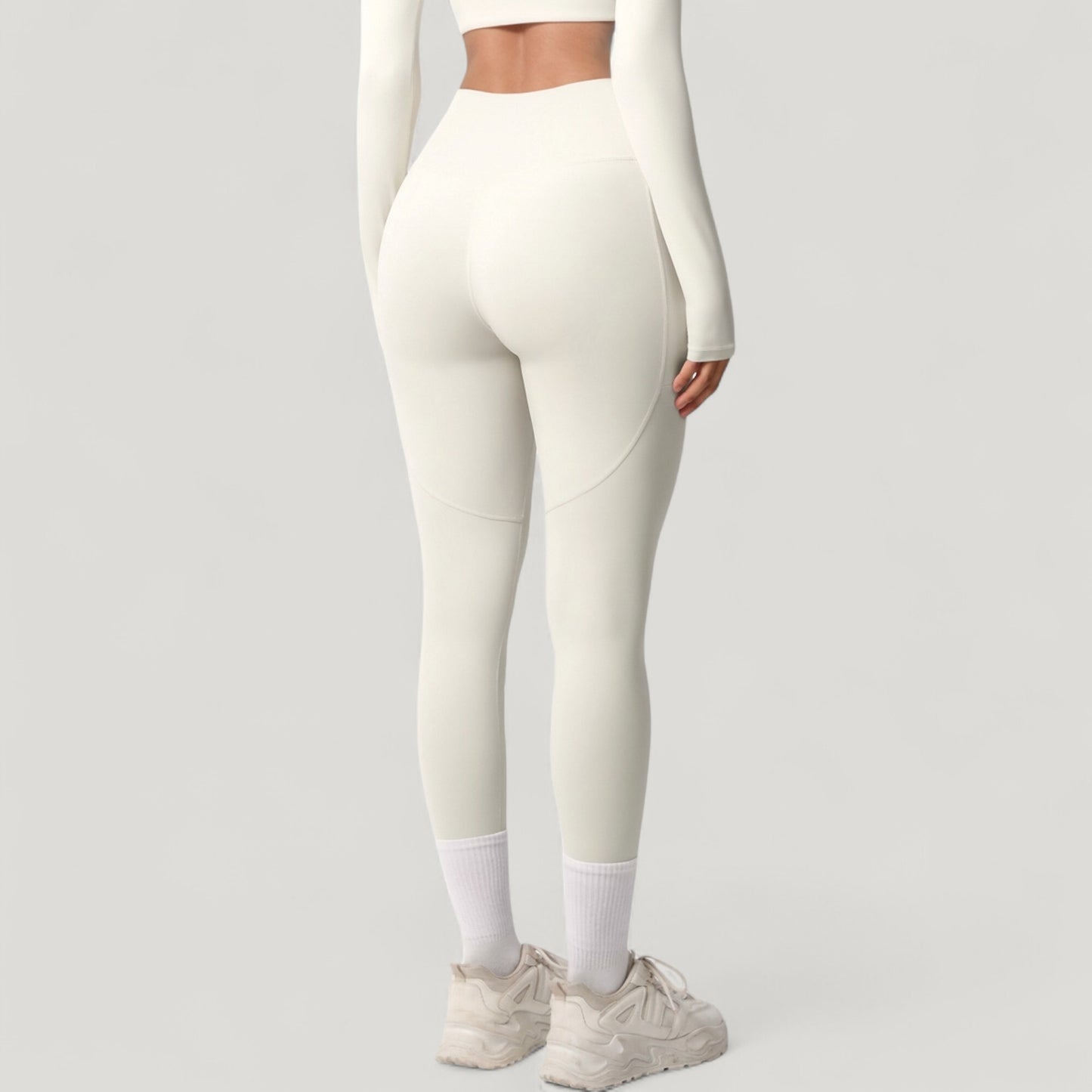 Anna-Kaci Active Women's High Waist Full Length Leggings with Side Pockets and Wide Waistband