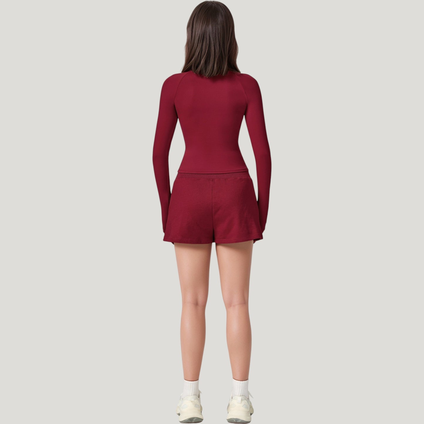 Anna-Kaci Active Women's Long Sleeve Crew Neck Activewear Top with Streamlined Fit and Lightweight Stretch Performance Fabric