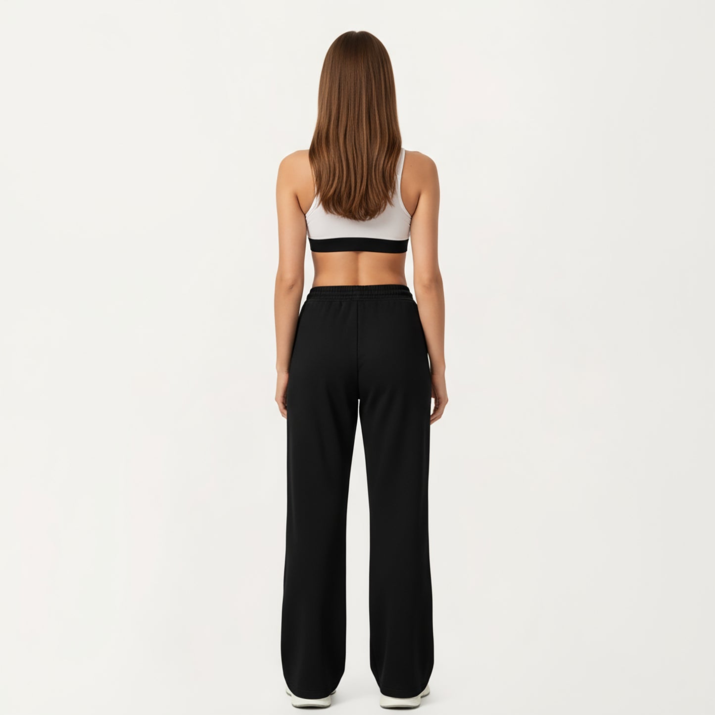 Anna-Kaci Active Women's Wide Leg High Waist Drawstring Pants with Relaxed Fit and Soft Stretch Fabric