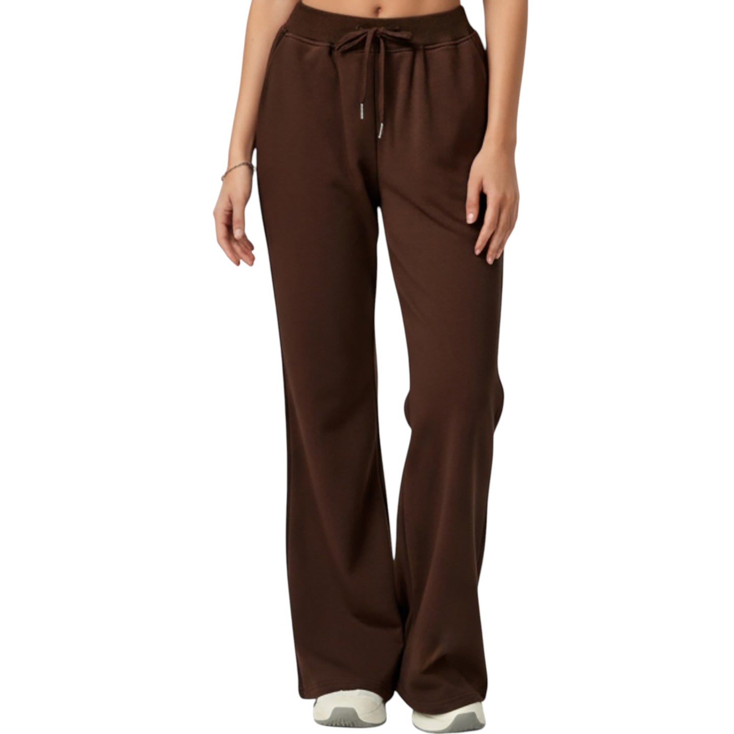Anna-Kaci Active Women's Wide Leg High Waist Drawstring Pants with Relaxed Fit and Soft Stretch Fabric