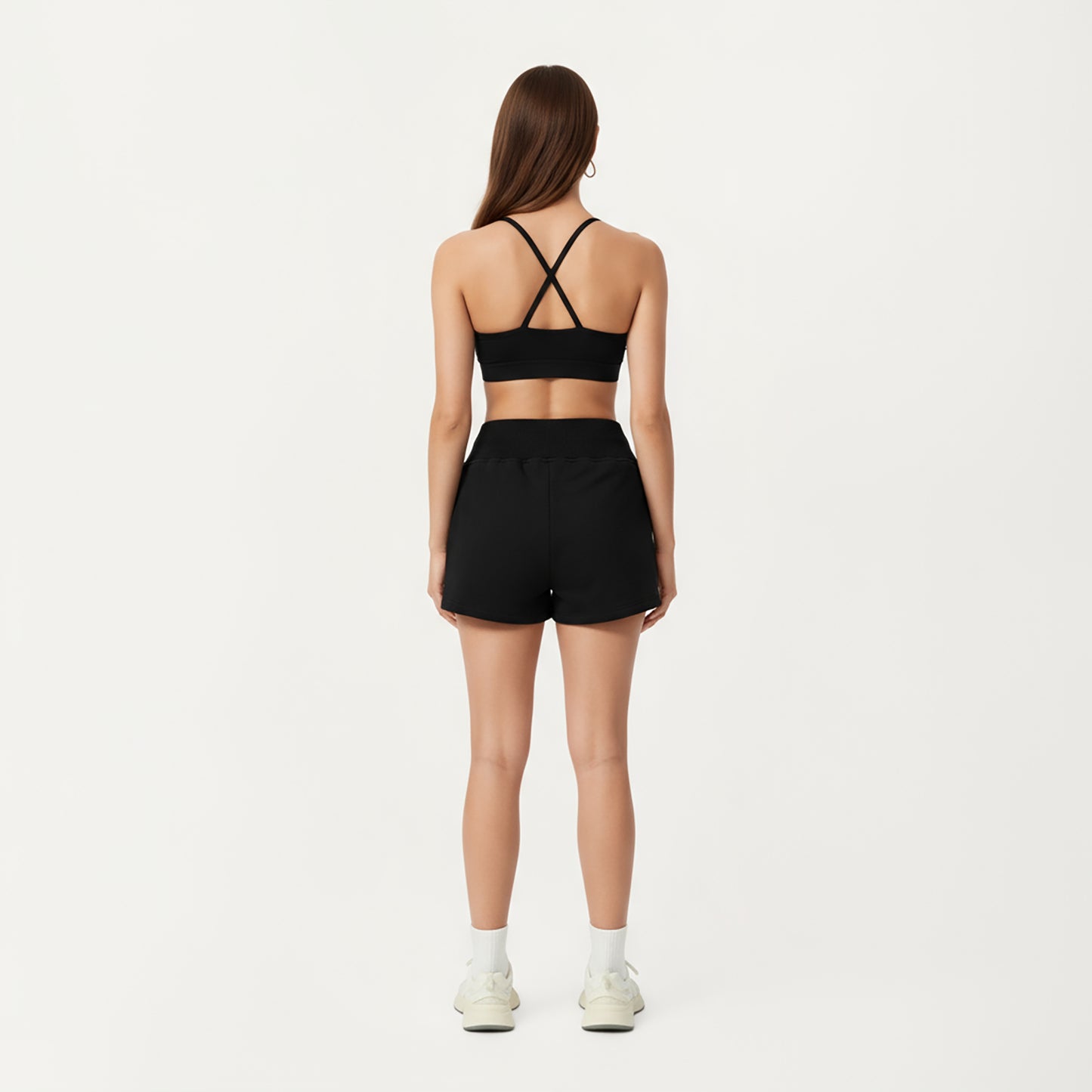 Anna-Kaci Active Women's High Waist Drawstring Athletic Shorts with Soft Stretch Fabric and Side Pockets