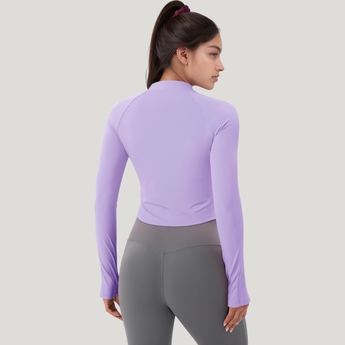 Anna-Kaci Active Women's Long Sleeve Zip Front Activewear Jacket with Streamlined Fit and Lightweight Performance Fabric