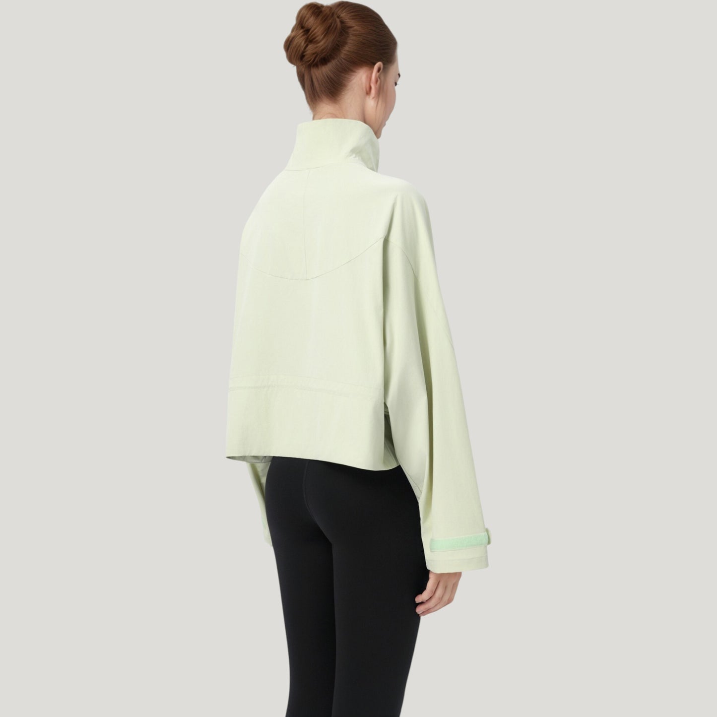 Anna-Kaci Active Women's Zip Up Lightweight Active Jacket with Stand Collar and Relaxed Fit