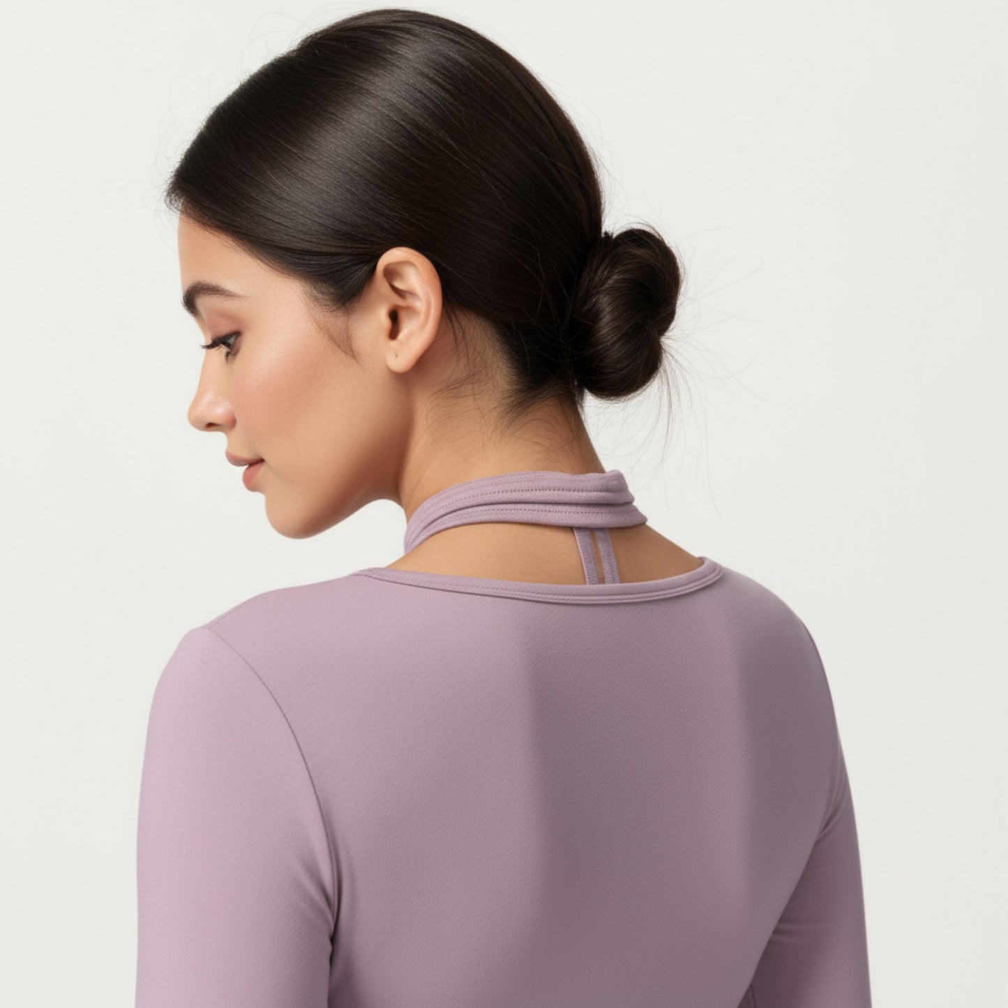 Anna-Kaci Active Women's V-Neck Belted Waist Layering Piece Outwear with Front Tie Detail