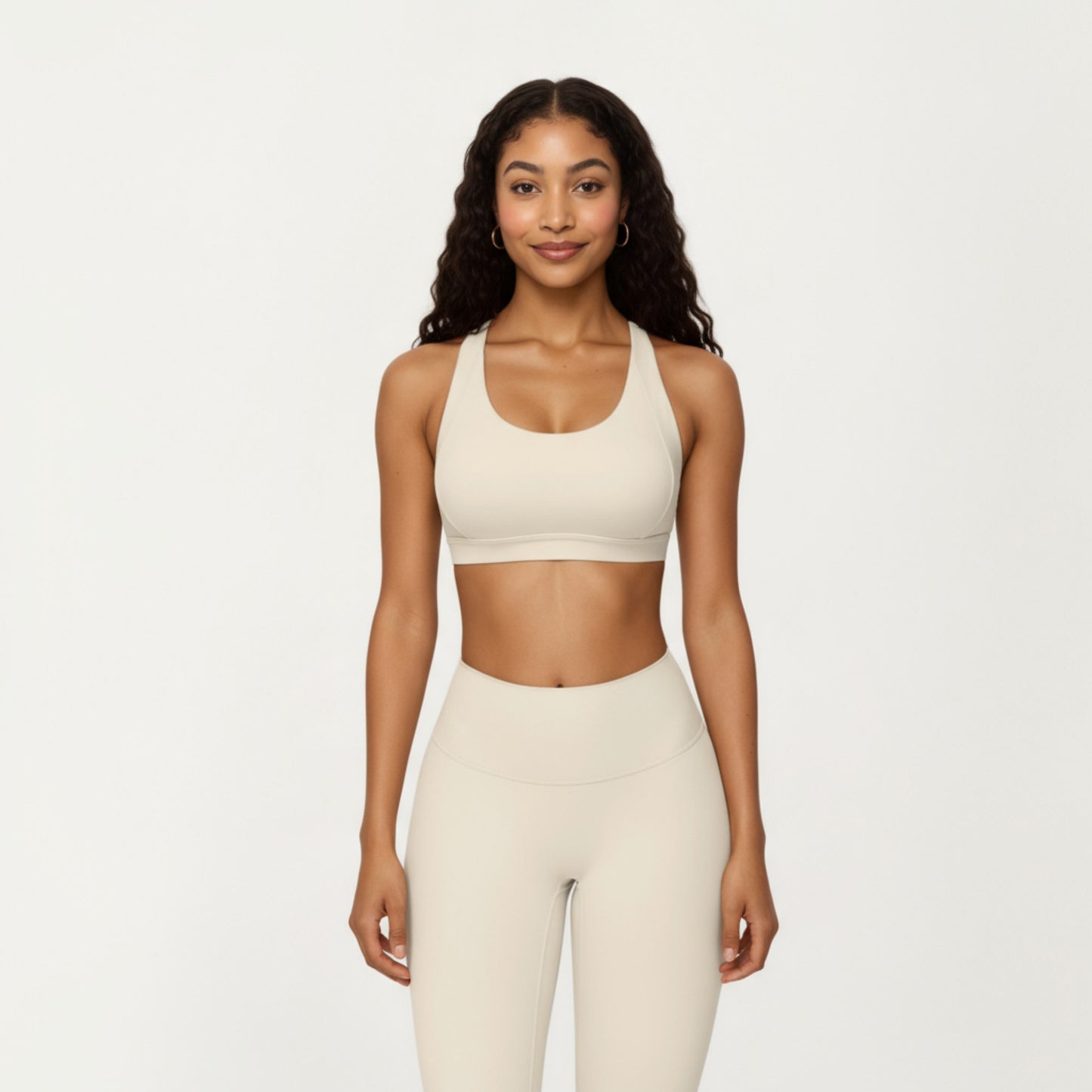 Anna-Kaci Active Women's Scoop Neck Racerback Sports Bra with Smooth Stretch Fabric and Supportive Fit