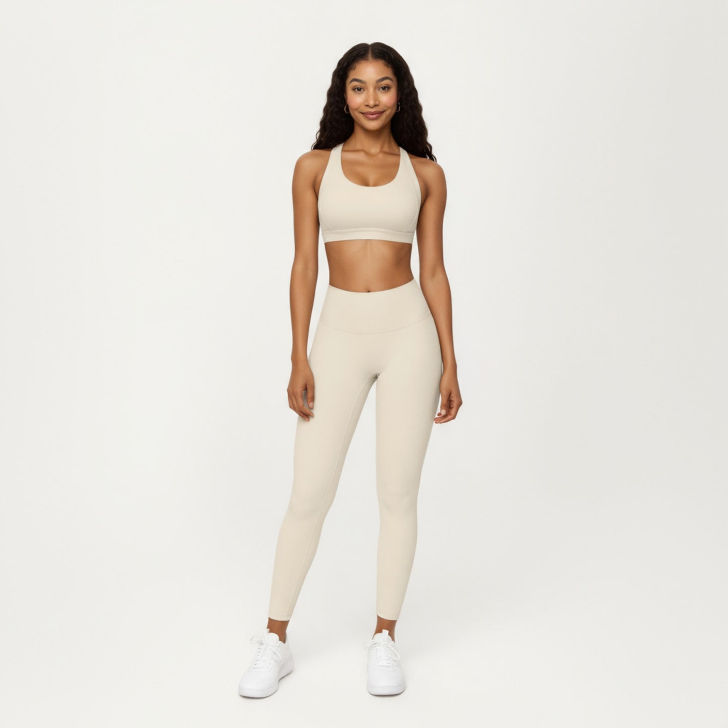 Anna-Kaci Active Women's Scoop Neck Racerback Sports Bra with Smooth Stretch Fabric and Supportive Fit