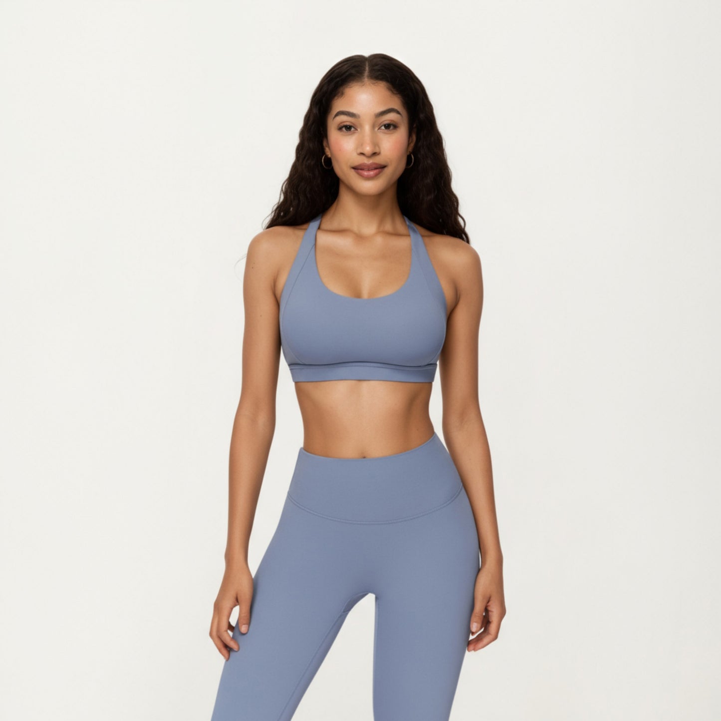 Anna-Kaci Active Women's Scoop Neck Racerback Sports Bra with Smooth Stretch Fabric and Supportive Fit