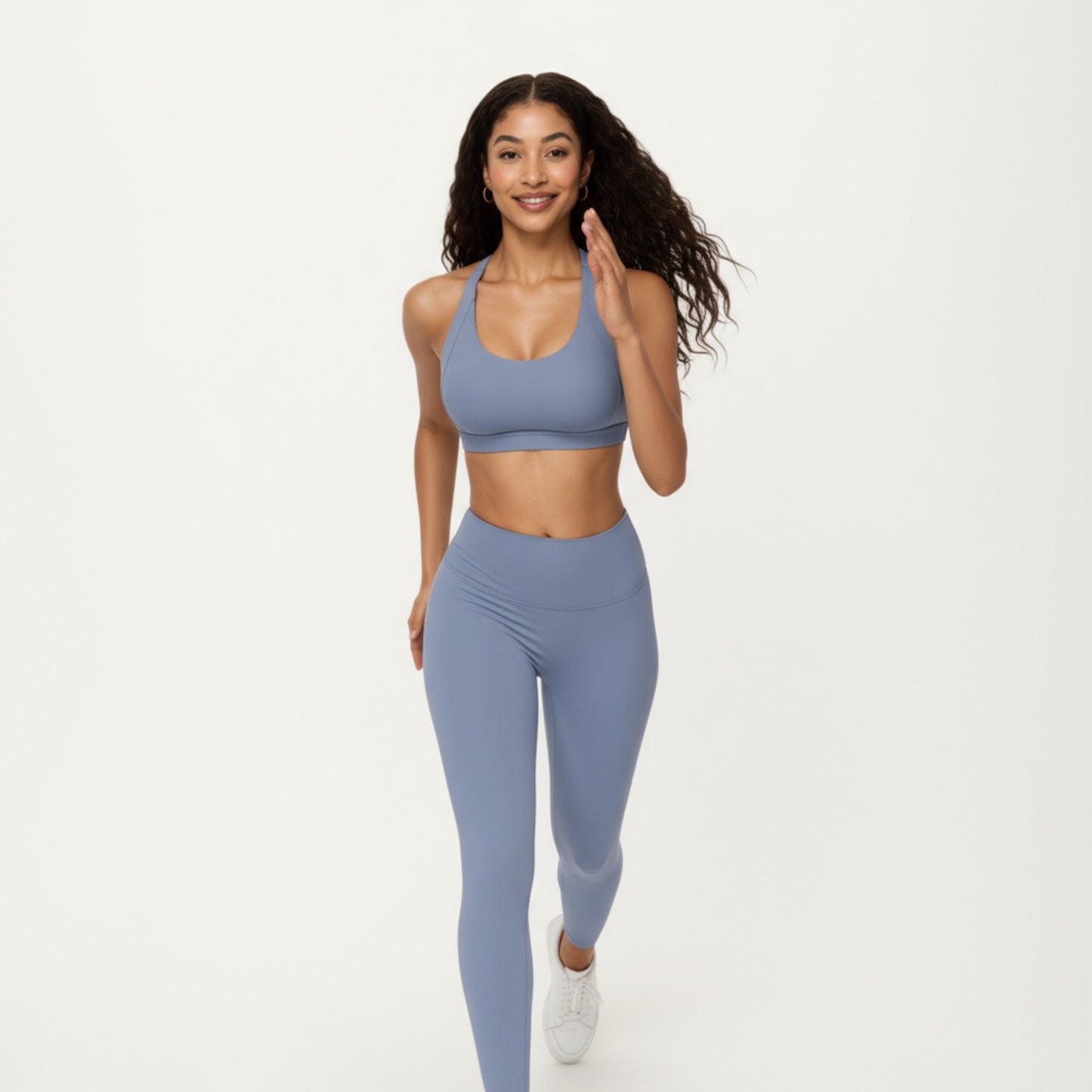 Anna-Kaci Active Women's Scoop Neck Racerback Sports Bra with Smooth Stretch Fabric and Supportive Fit
