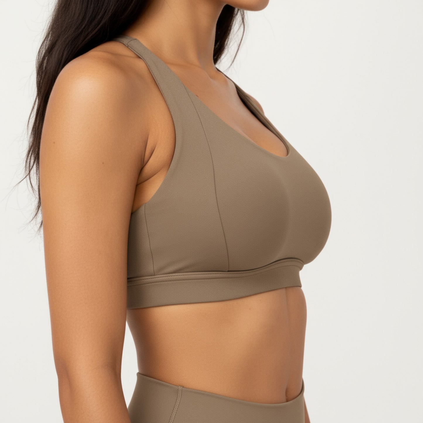 Anna-Kaci Active Women's Scoop Neck Racerback Sports Bra with Smooth Stretch Fabric and Supportive Fit