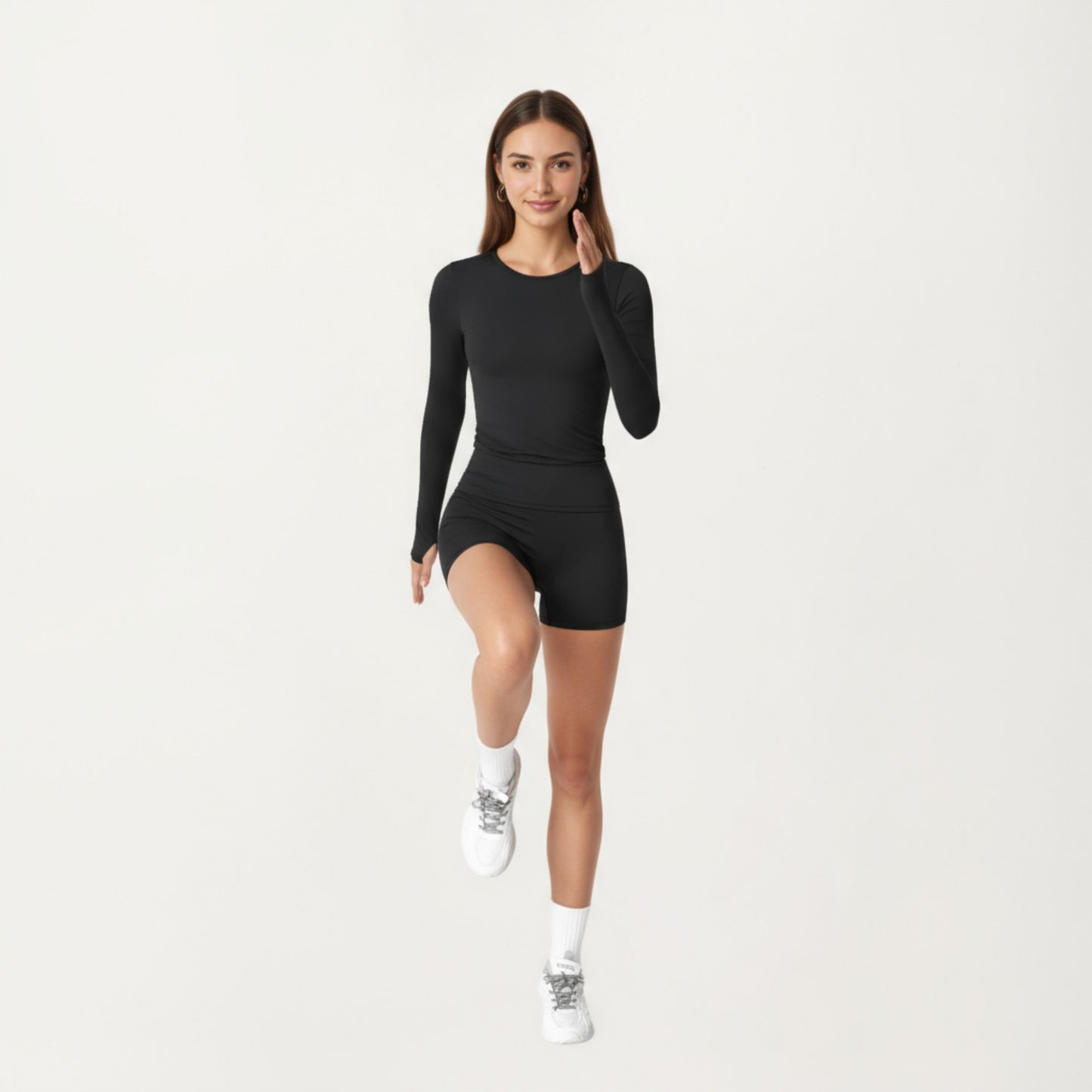 Anna-Kaci Active Women's High Waist Stretch Fit Athletic Shorts with Smooth Seam Detailing and Supportive Fabric
