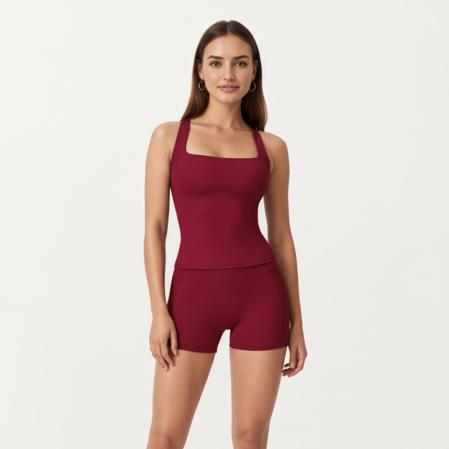 Anna-Kaci Active Women's High Waist Stretch Fit Athletic Shorts with Smooth Seam Detailing and Supportive Fabric