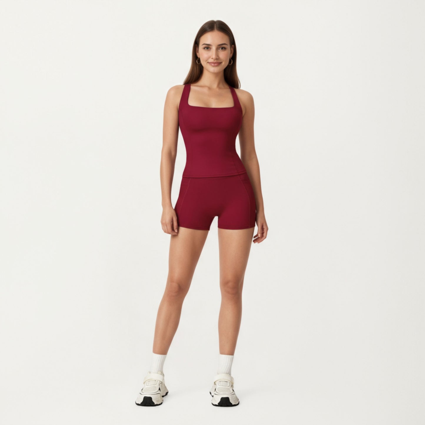 Anna-Kaci Active Women's High Waist Stretch Fit Athletic Shorts with Smooth Seam Detailing and Supportive Fabric