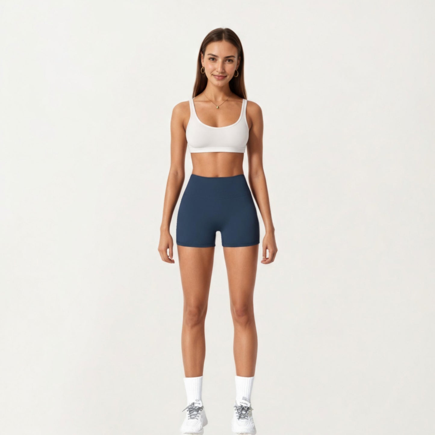 Anna-Kaci Active Women's High Waist Stretch Fit Athletic Shorts with Smooth Seam Detailing and Supportive Fabric
