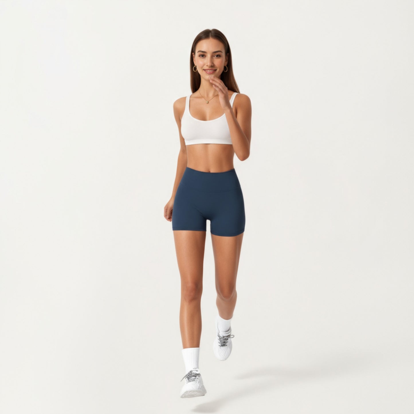 Anna-Kaci Active Women's High Waist Stretch Fit Athletic Shorts with Smooth Seam Detailing and Supportive Fabric