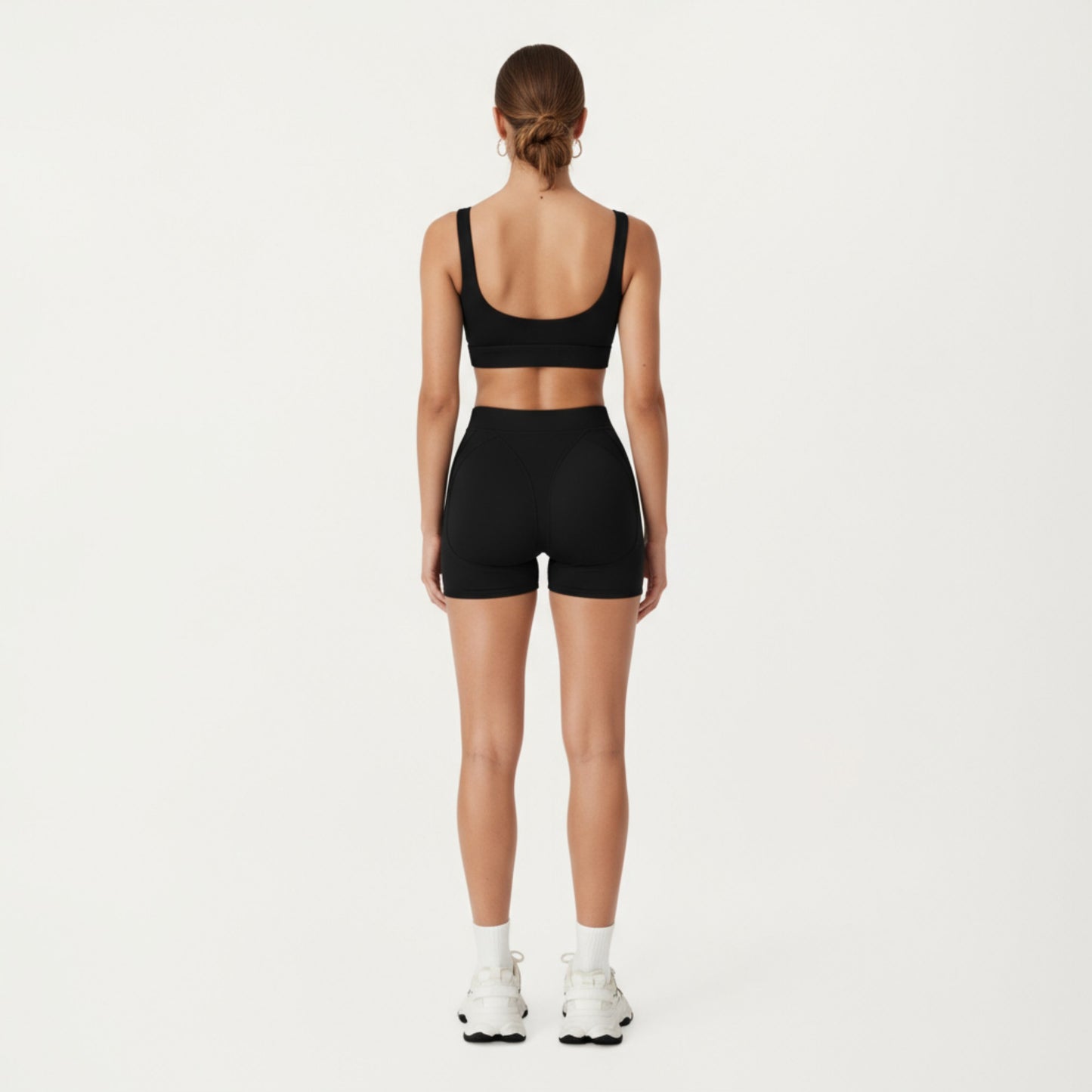 Anna-Kaci Active Women's High Waist Seam Detailed Active Shorts with Supportive Stretch Fabric and Flattering Fit