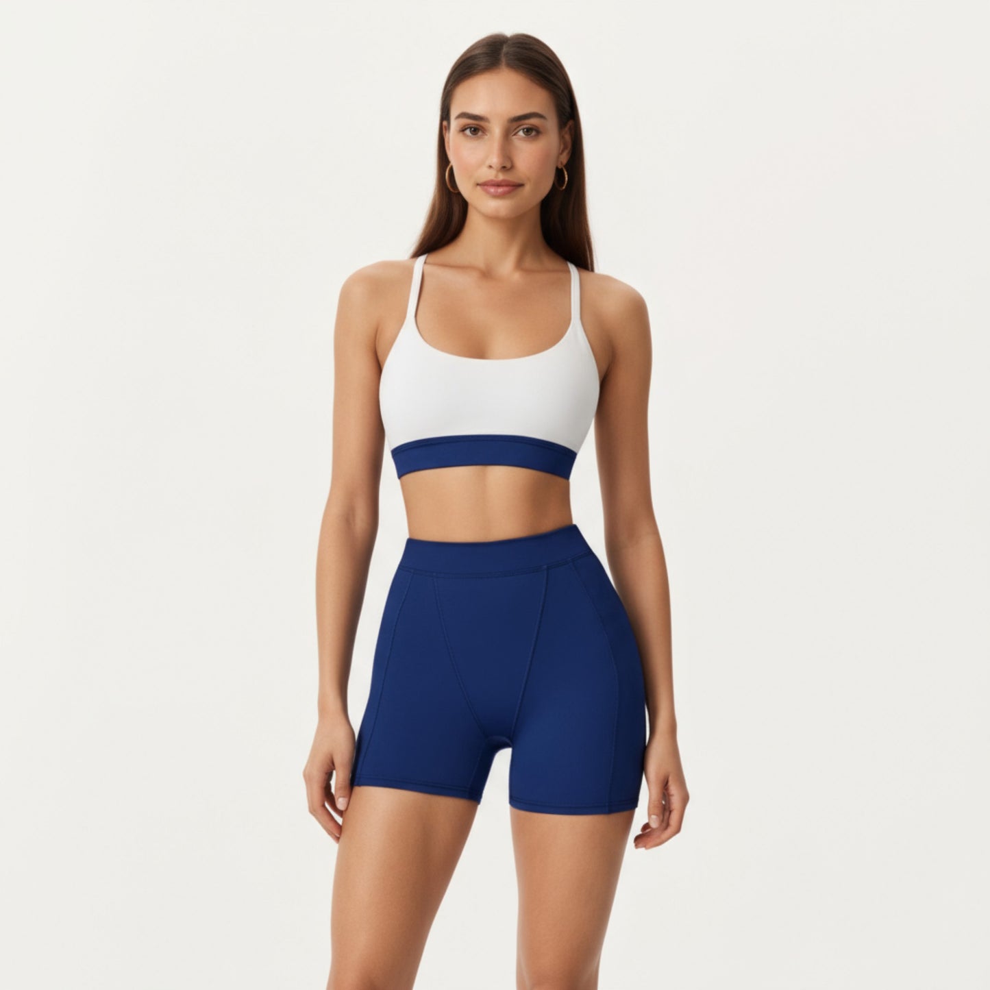 Anna-Kaci Active Women's High Waist Seam Detailed Active Shorts with Supportive Stretch Fabric and Flattering Fit