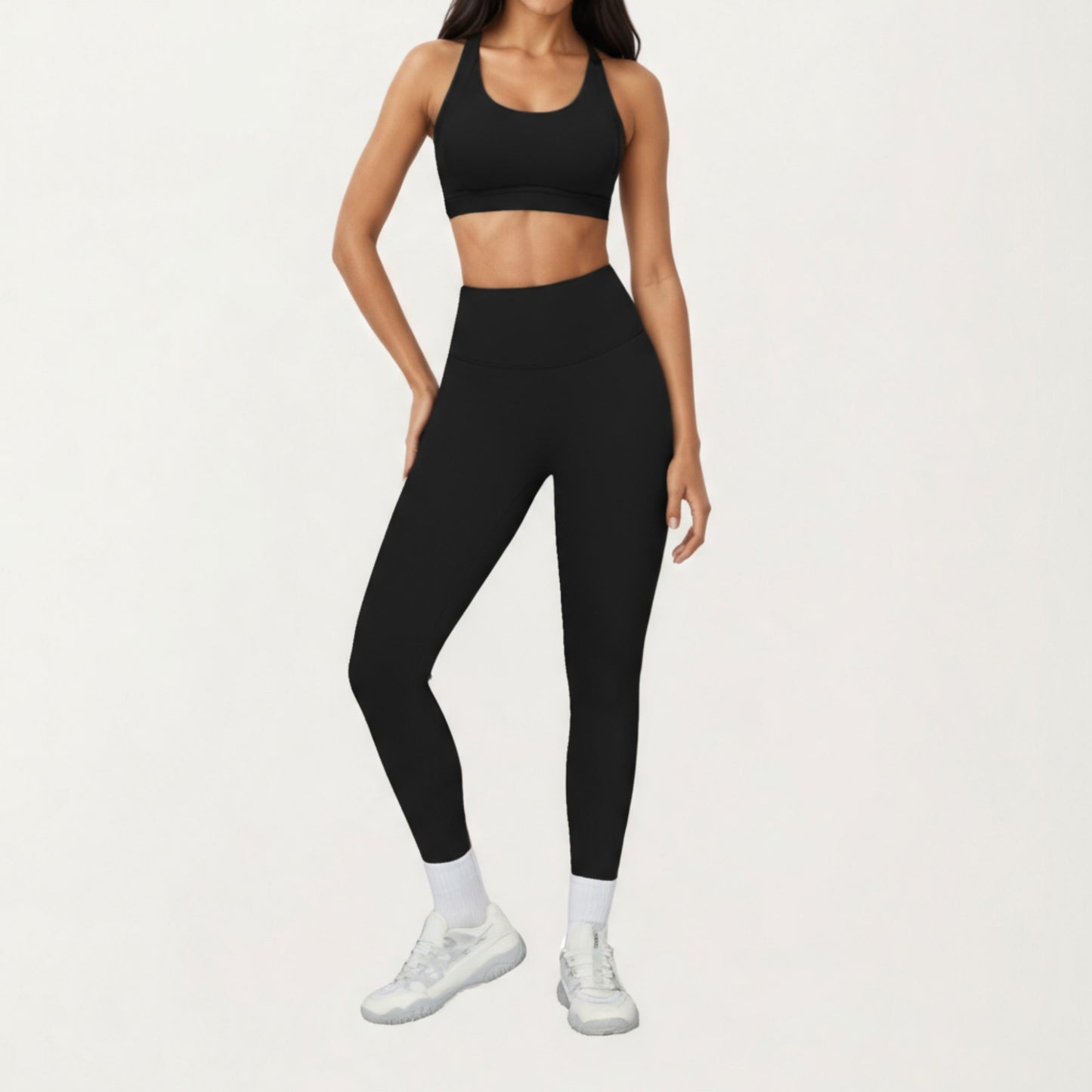 Anna-Kaci Active Women's High Waist Full Length Leggings with Smooth Seam Detailing and Stretch Fit Fabric