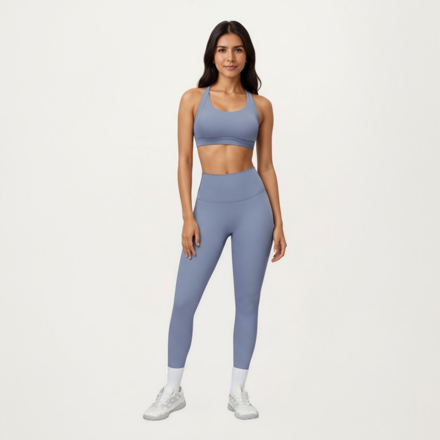 Anna-Kaci Active Women's High Waist Full Length Leggings with Smooth Seam Detailing and Stretch Fit Fabric
