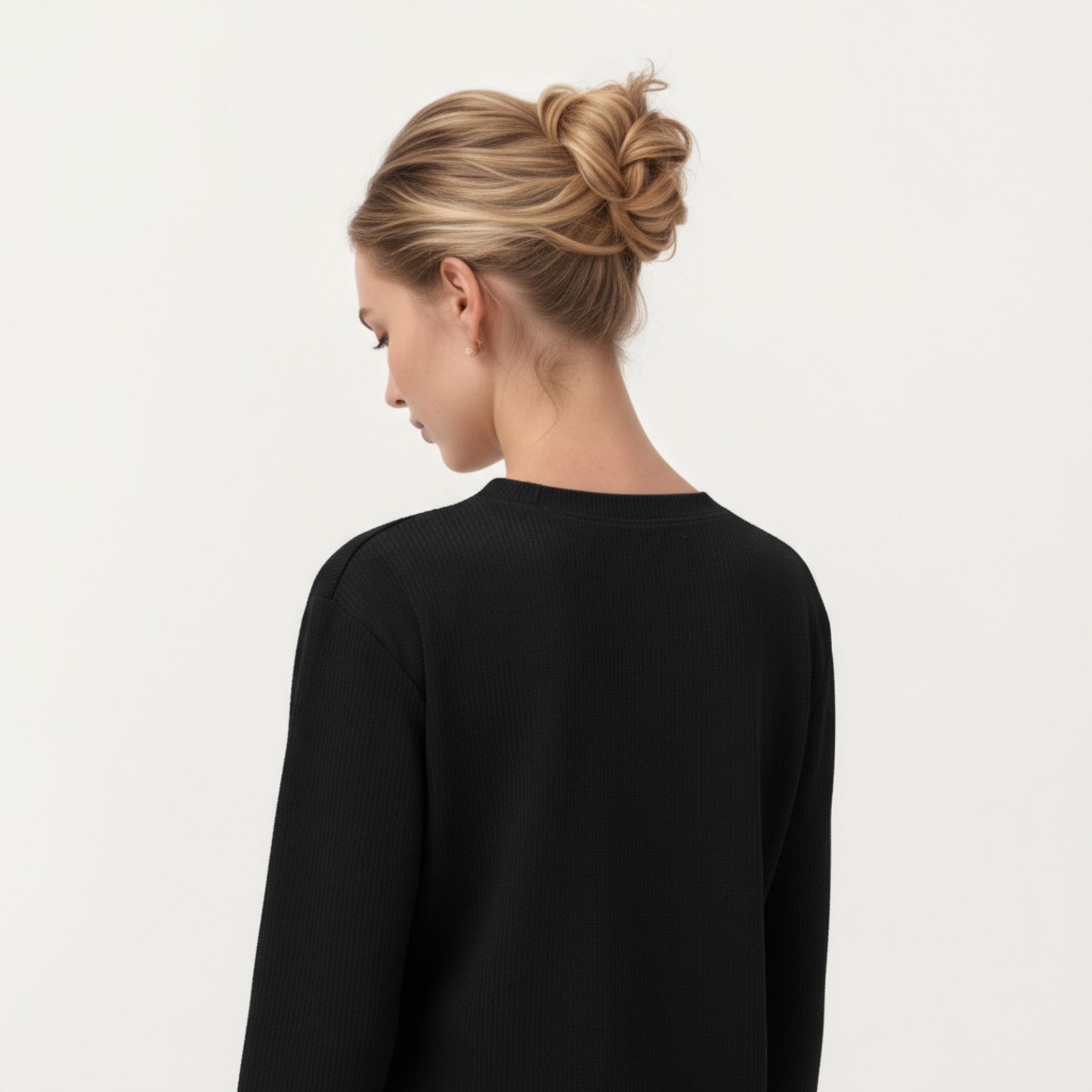 Anna-Kaci Active Women's Long Sleeve Asymmetrical Hem Pullover Top with Crew Neck and Relaxed Fit