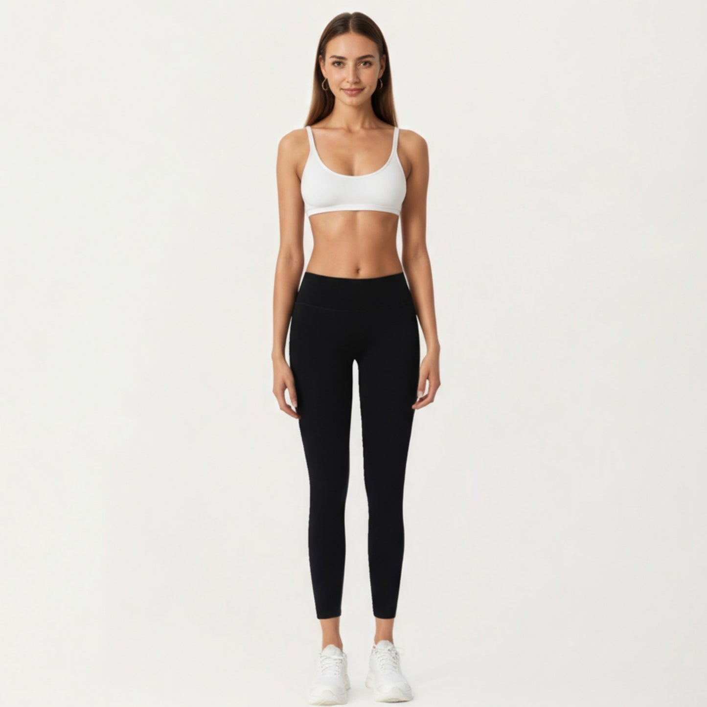 Anna-Kaci Active Women's High Waist Stretch Fit Full Length Leggings with Contour Waistband and Smooth Seam Detailing