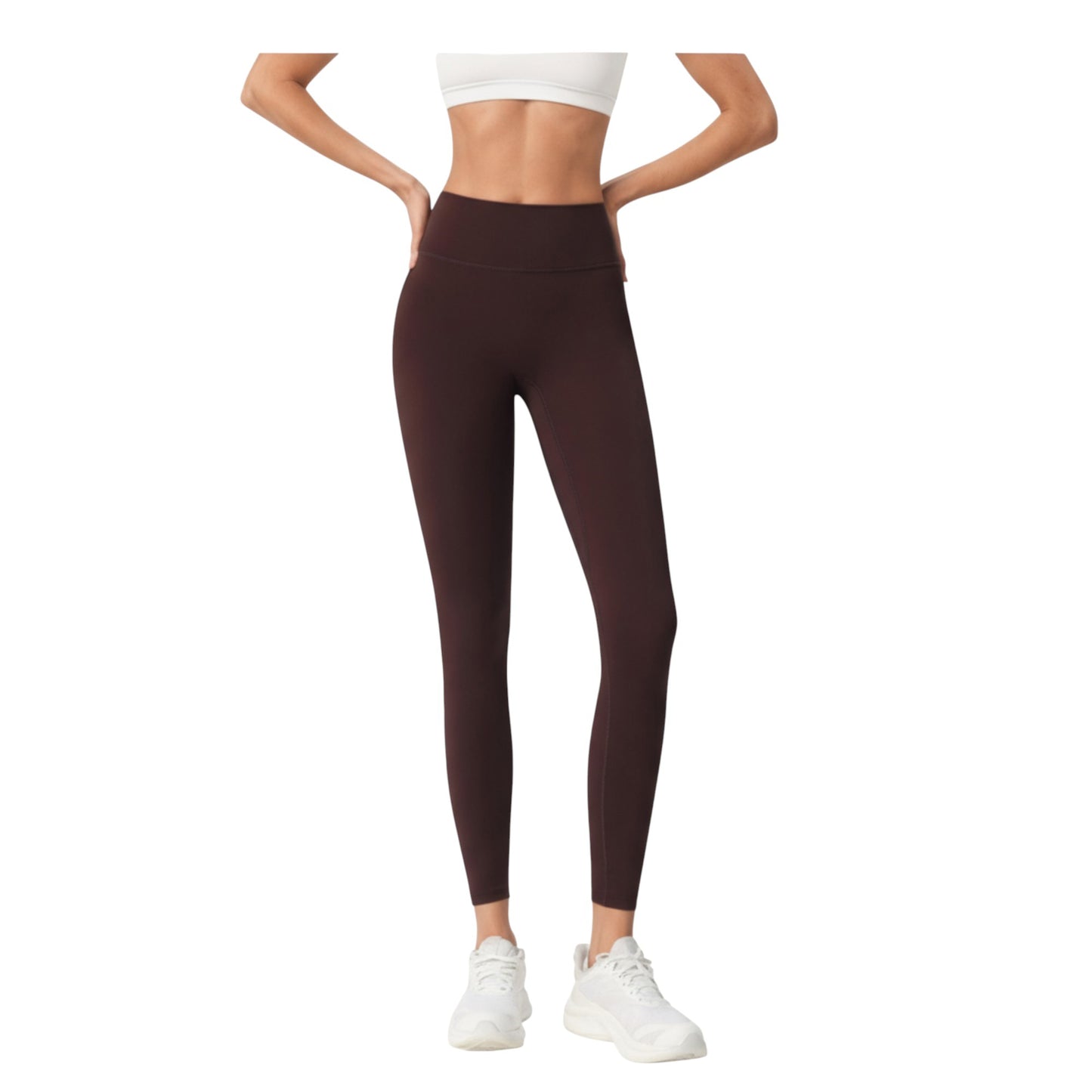 Anna-Kaci Active Women's High Waist Stretch Fit Full Length Leggings with Contour Waistband and Smooth Seam Detailing