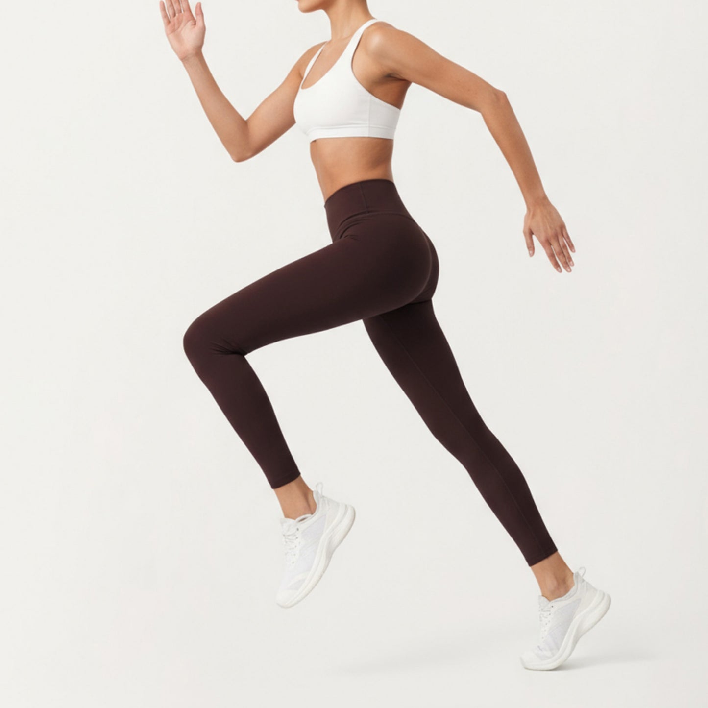 Anna-Kaci Active Women's High Waist Stretch Fit Full Length Leggings with Contour Waistband and Smooth Seam Detailing
