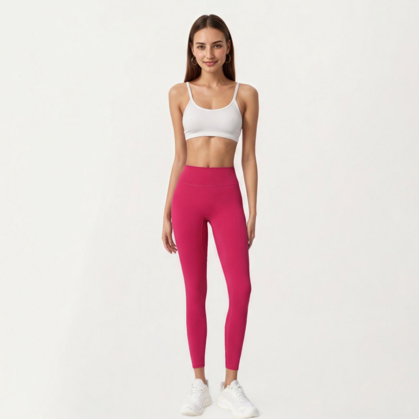 Anna-Kaci Active Women's High Waist Stretch Fit Full Length Leggings with Contour Waistband and Smooth Seam Detailing