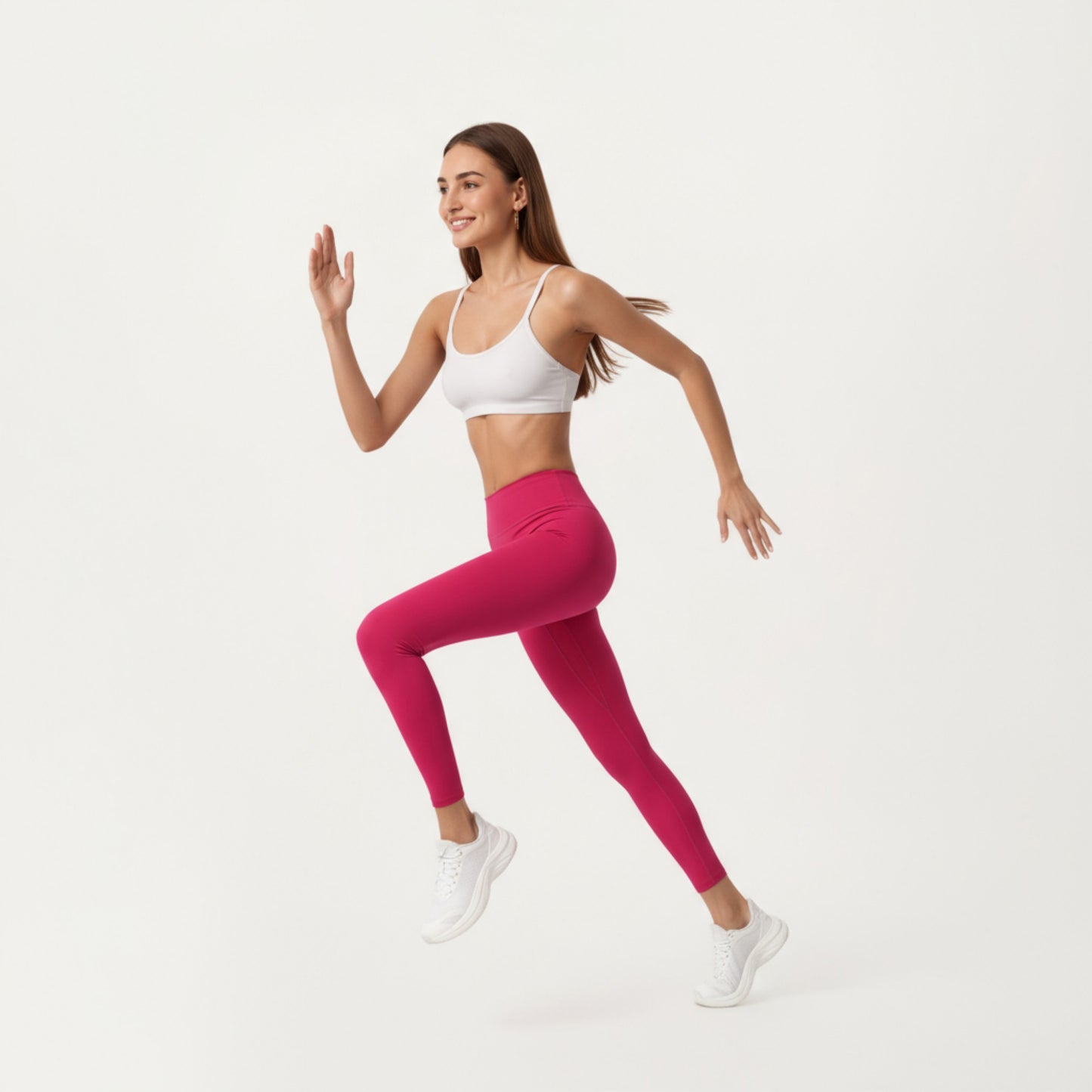 Anna-Kaci Active Women's High Waist Stretch Fit Full Length Leggings with Contour Waistband and Smooth Seam Detailing