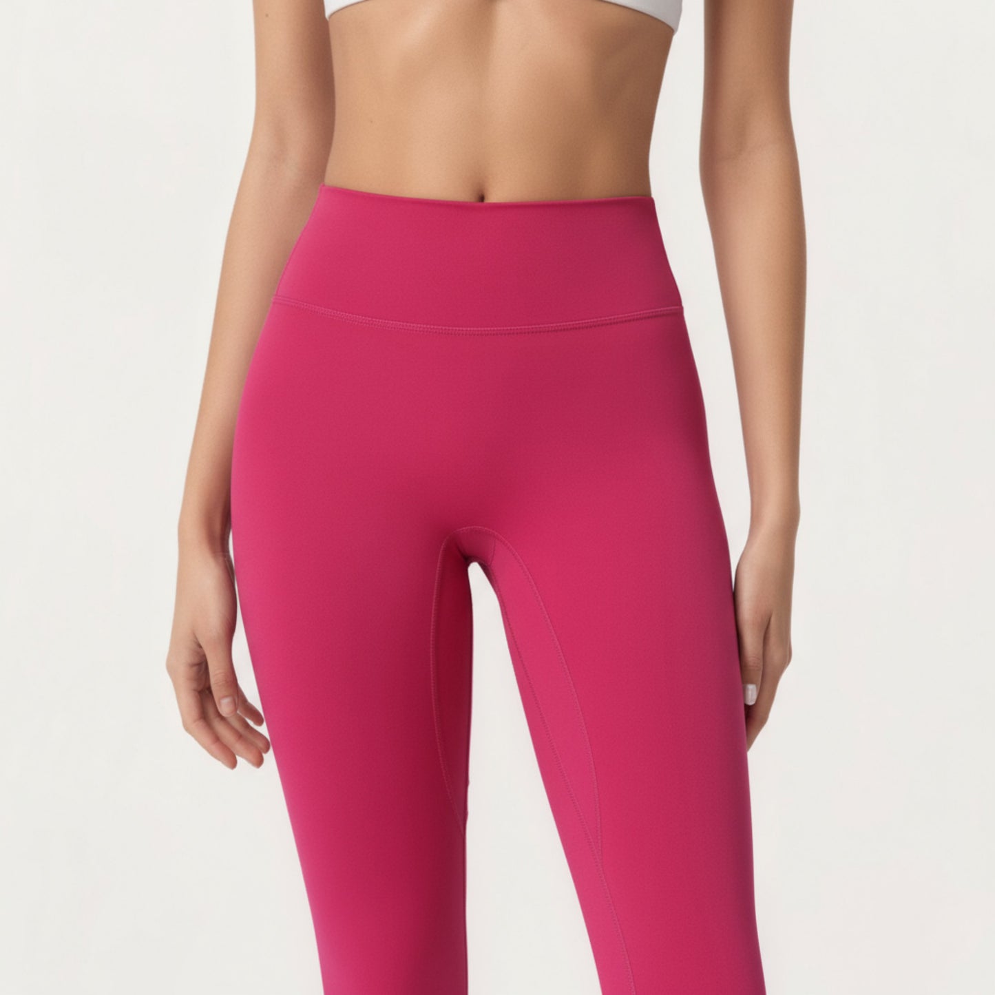 Anna-Kaci Active Women's High Waist Stretch Fit Full Length Leggings with Contour Waistband and Smooth Seam Detailing