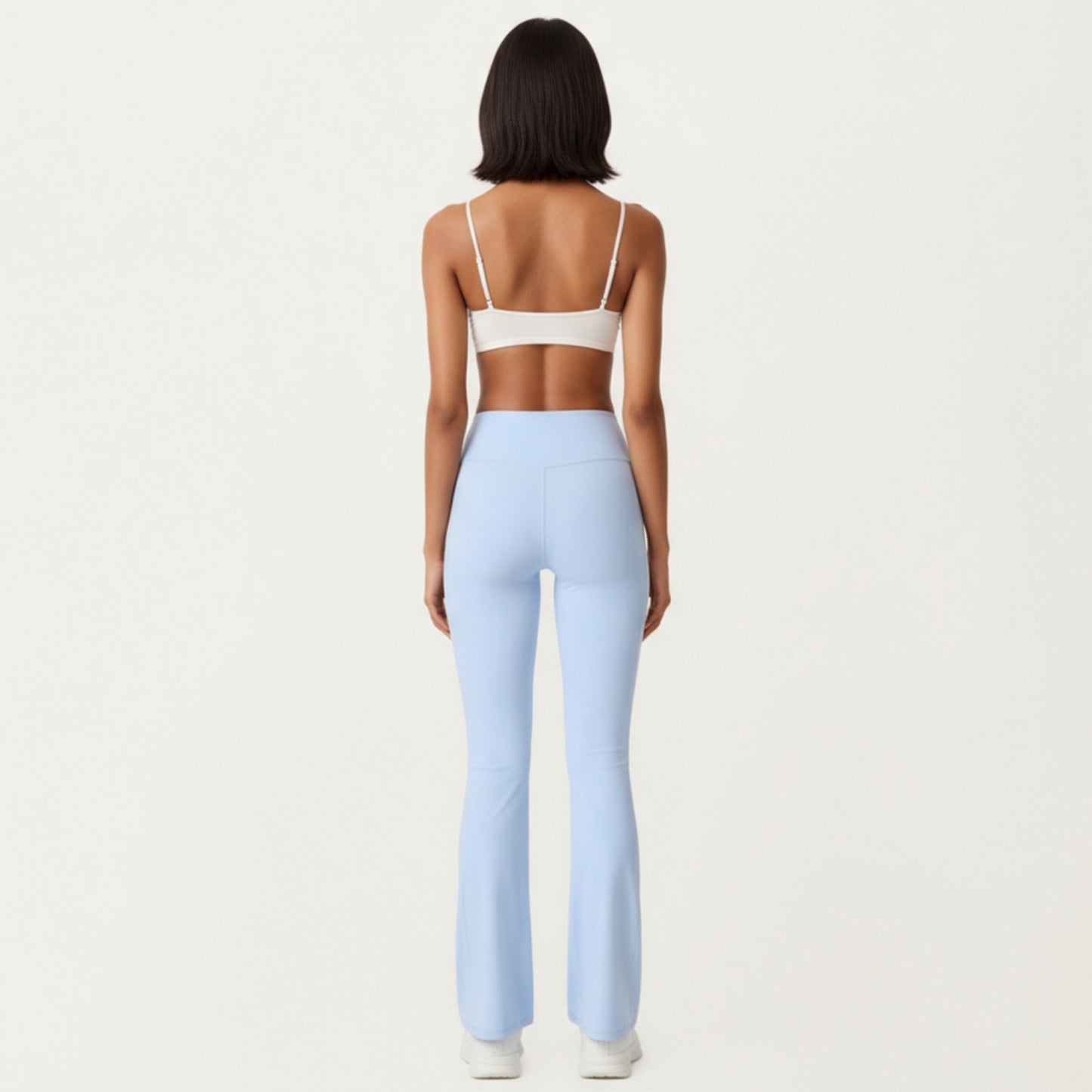 Anna-Kaci Active Women's Crossover Waist Flare Leg Yoga Pants with Stretch Fit Fabric and Smooth Contoured Silhouette