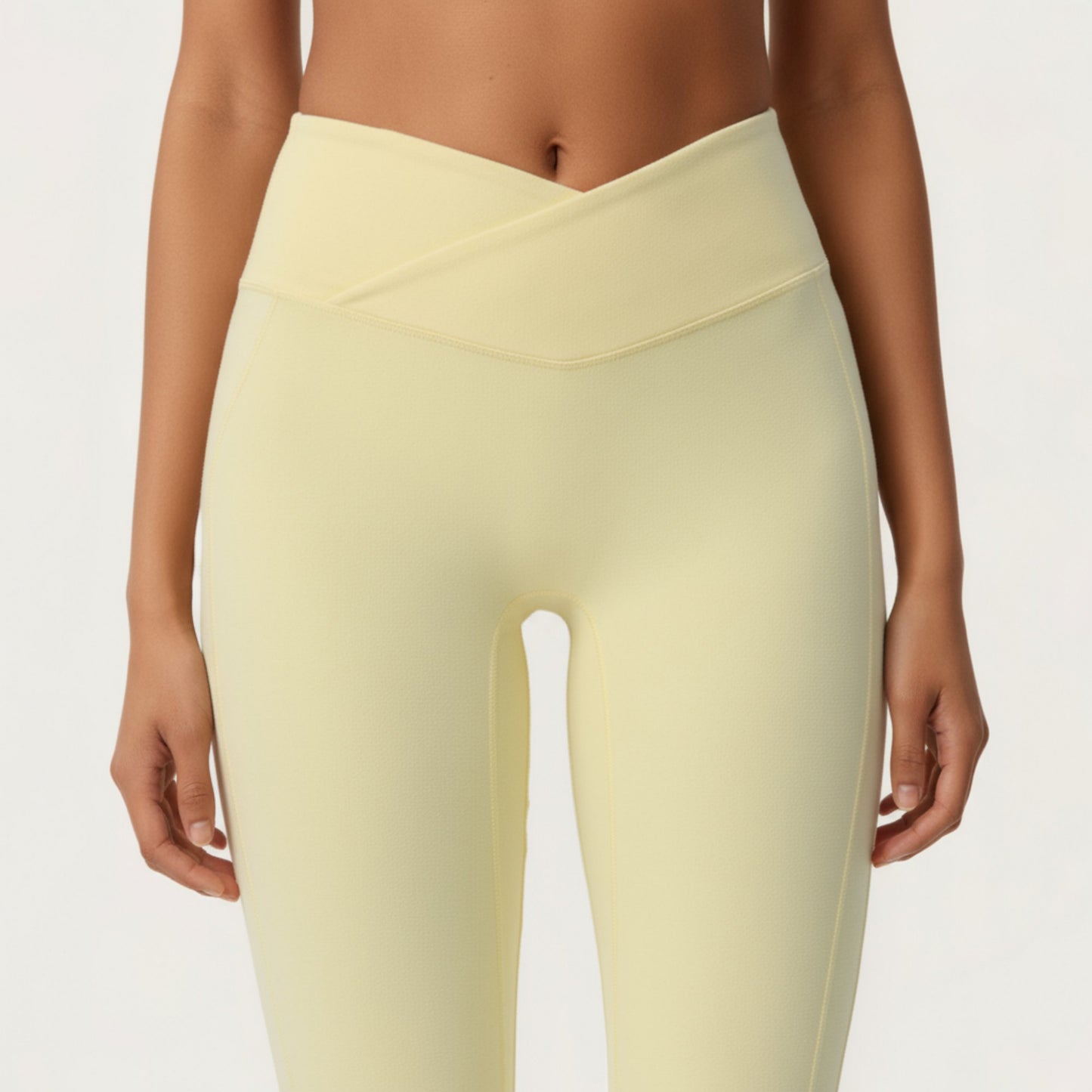 Anna-Kaci Active Women's Crossover Waist Flare Leg Yoga Pants with Stretch Fit Fabric and Smooth Contoured Silhouette
