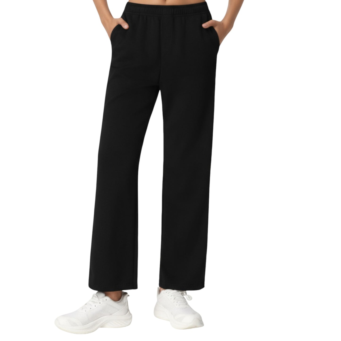 Anna-Kaci Active Women's High Waist Relaxed Fit Sweatpants with Elastic Waistband and Side Pockets