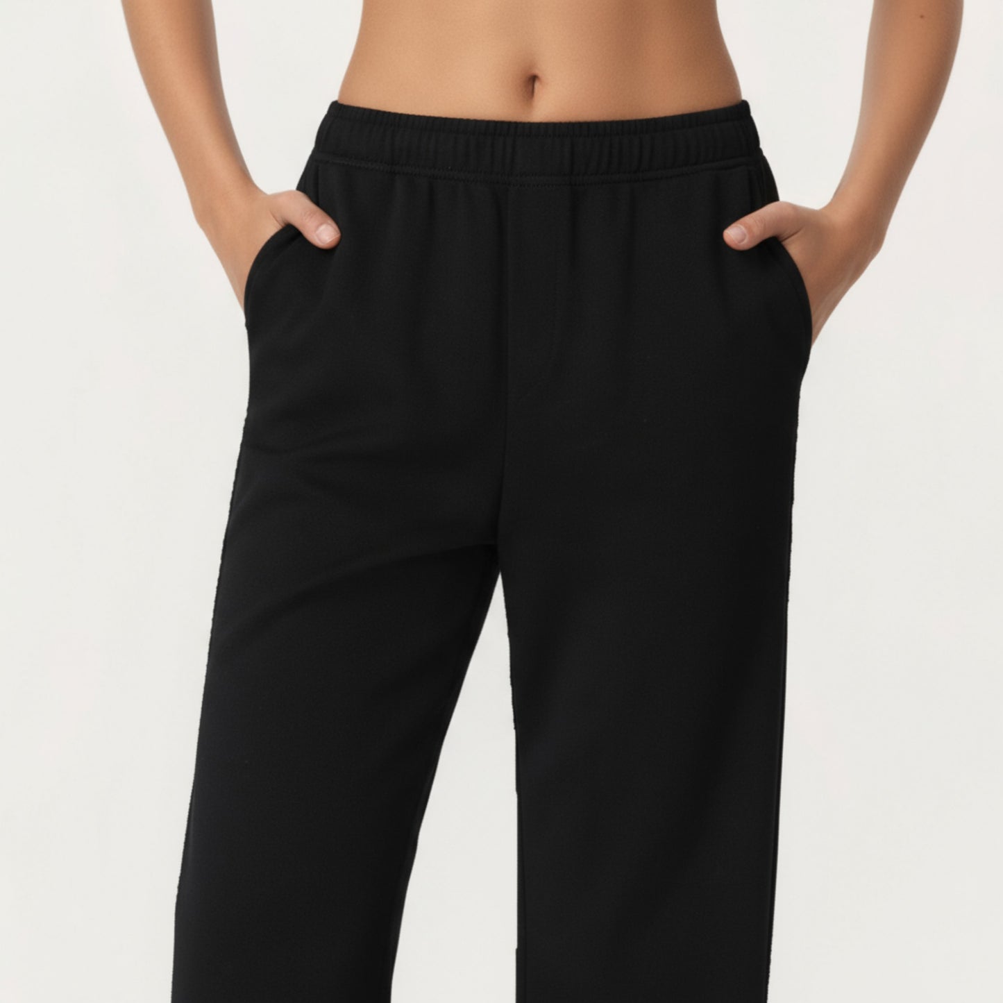 Anna-Kaci Active Women's High Waist Relaxed Fit Sweatpants with Elastic Waistband and Side Pockets
