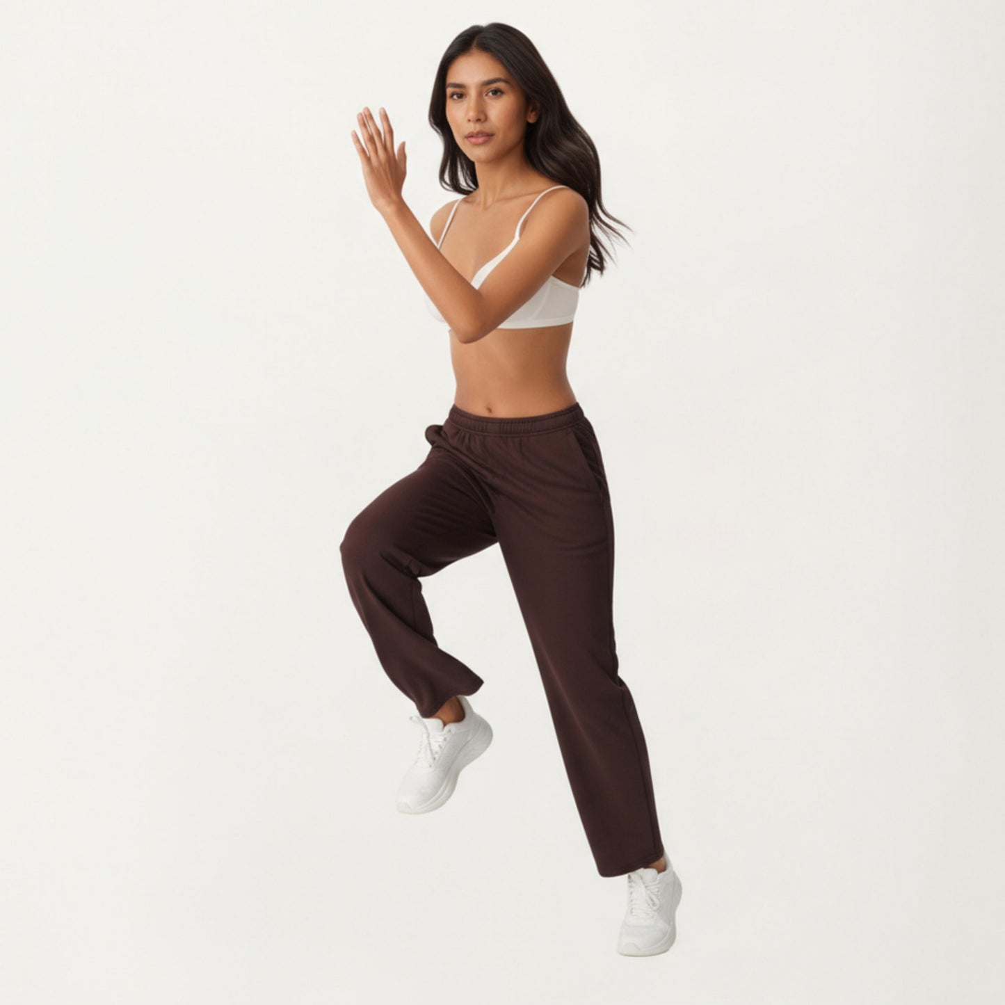 Anna-Kaci Active Women's High Waist Relaxed Fit Sweatpants with Elastic Waistband and Side Pockets