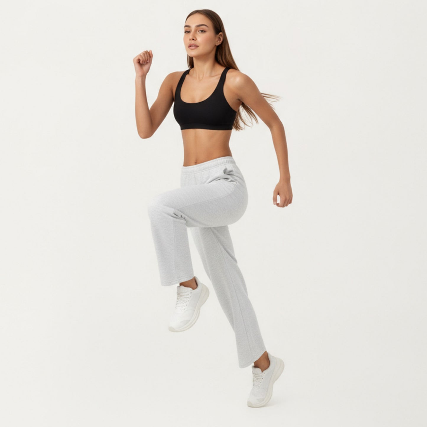 Anna-Kaci Active Women's High Waist Relaxed Fit Sweatpants with Elastic Waistband and Side Pockets