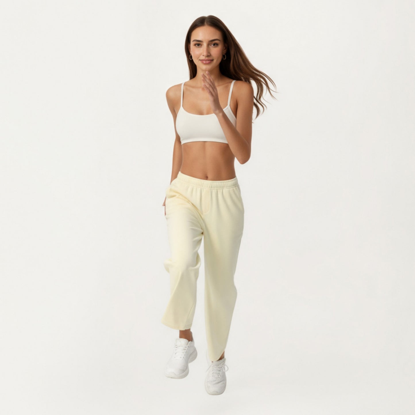 Anna-Kaci Active Women's High Waist Relaxed Fit Sweatpants with Elastic Waistband and Side Pockets