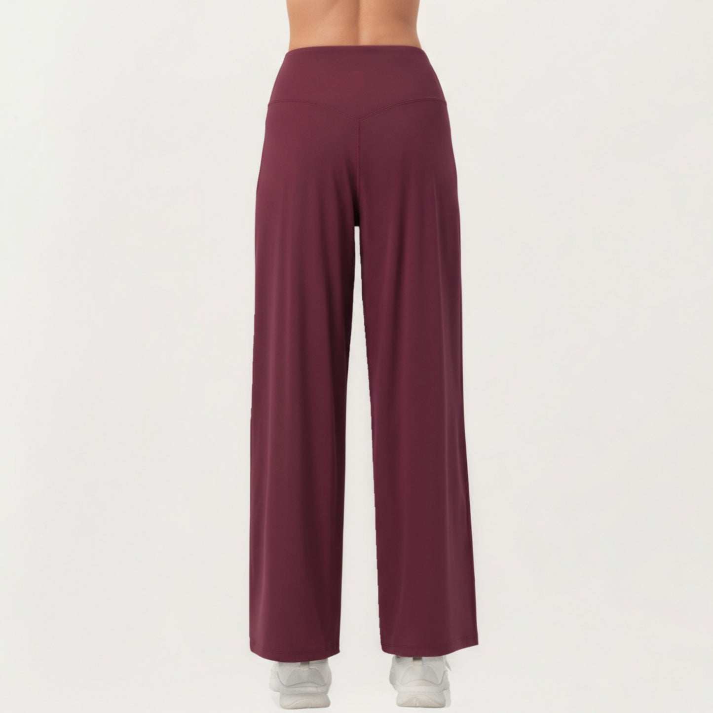 Anna-Kaci Active Women's High Waist Pleated Wide Leg Sweatpants with Smooth Stretch Fabric and Relaxed Silhouette