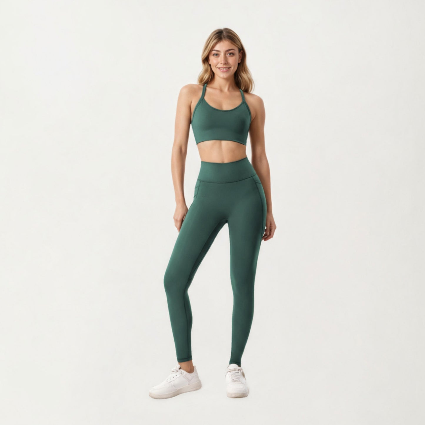 Anna-Kaci Active Women's High Waist Full Length Leggings with Smooth Stretch Fabric and Contoured Fit