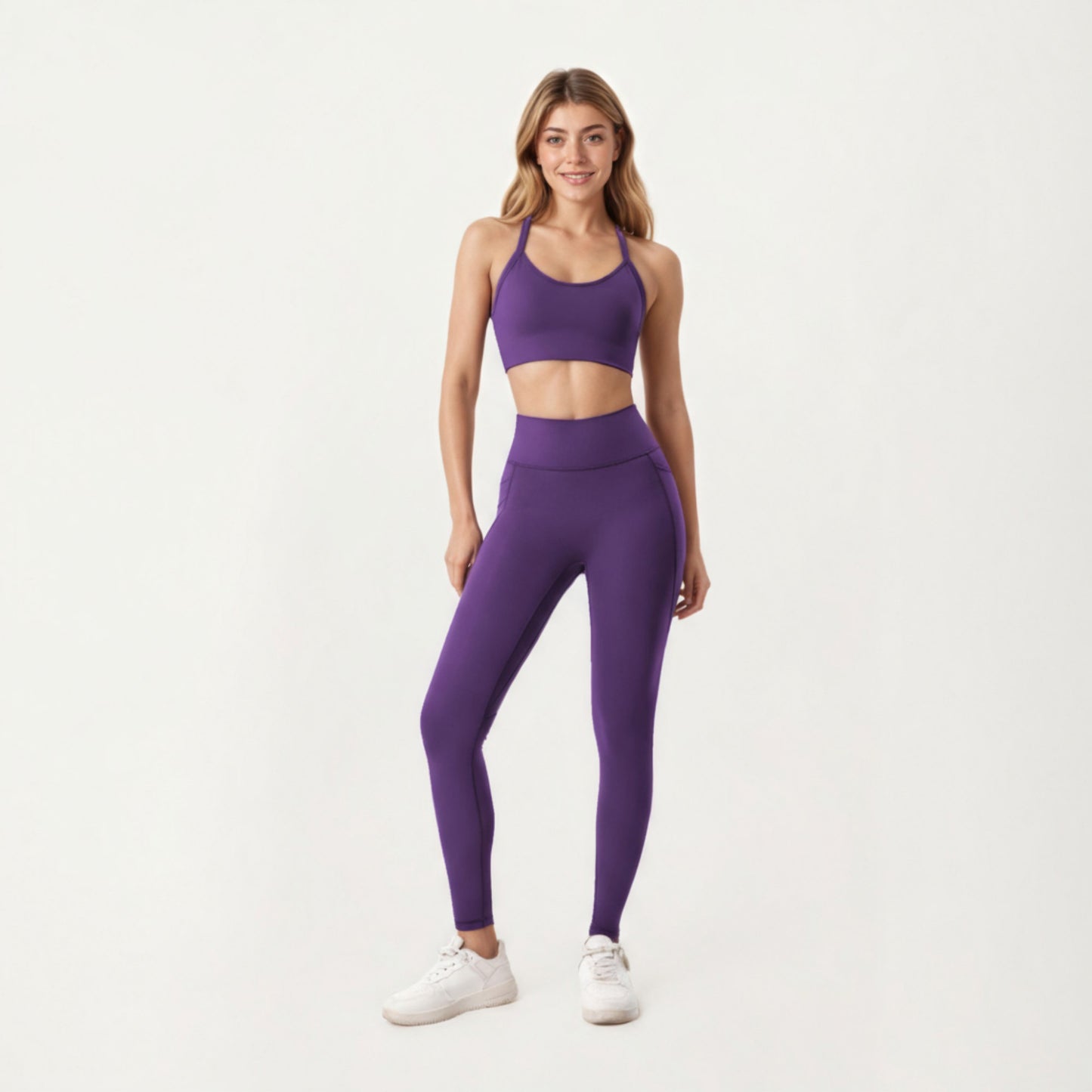 Anna-Kaci Active Women's High Waist Full Length Leggings with Smooth Stretch Fabric and Contoured Fit