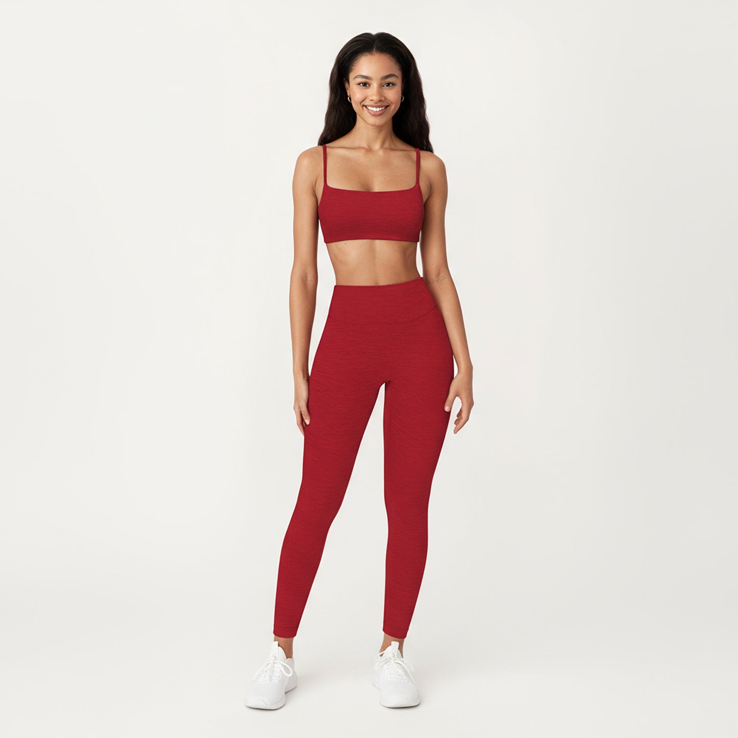 Anna-Kaci Active Women's Seamless Rib Knit Bralette Top with Adjustable Spaghetti Straps