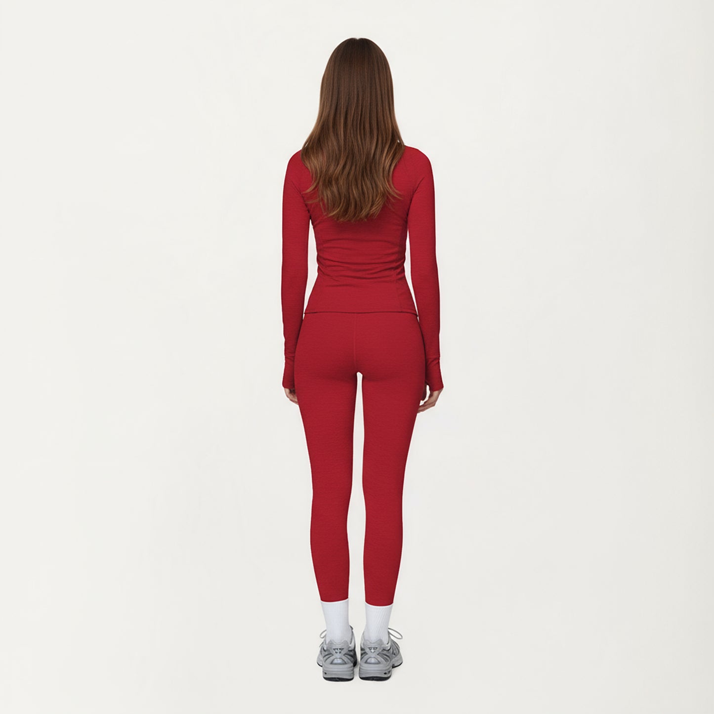 Anna-Kaci Active Women's Long Sleeve Zip-Up Mock Neck Active Jacket with Thumbhole Cuffs